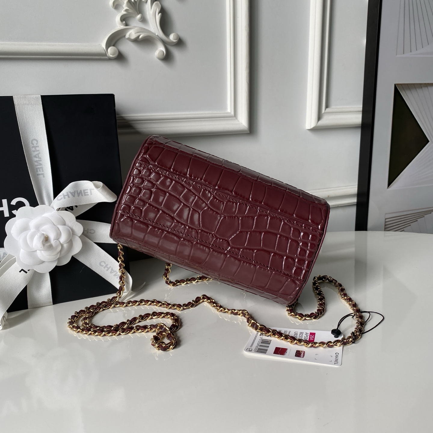 Chanel AS5390 Caviar Leather Boston Cylinder Bag - Image 5