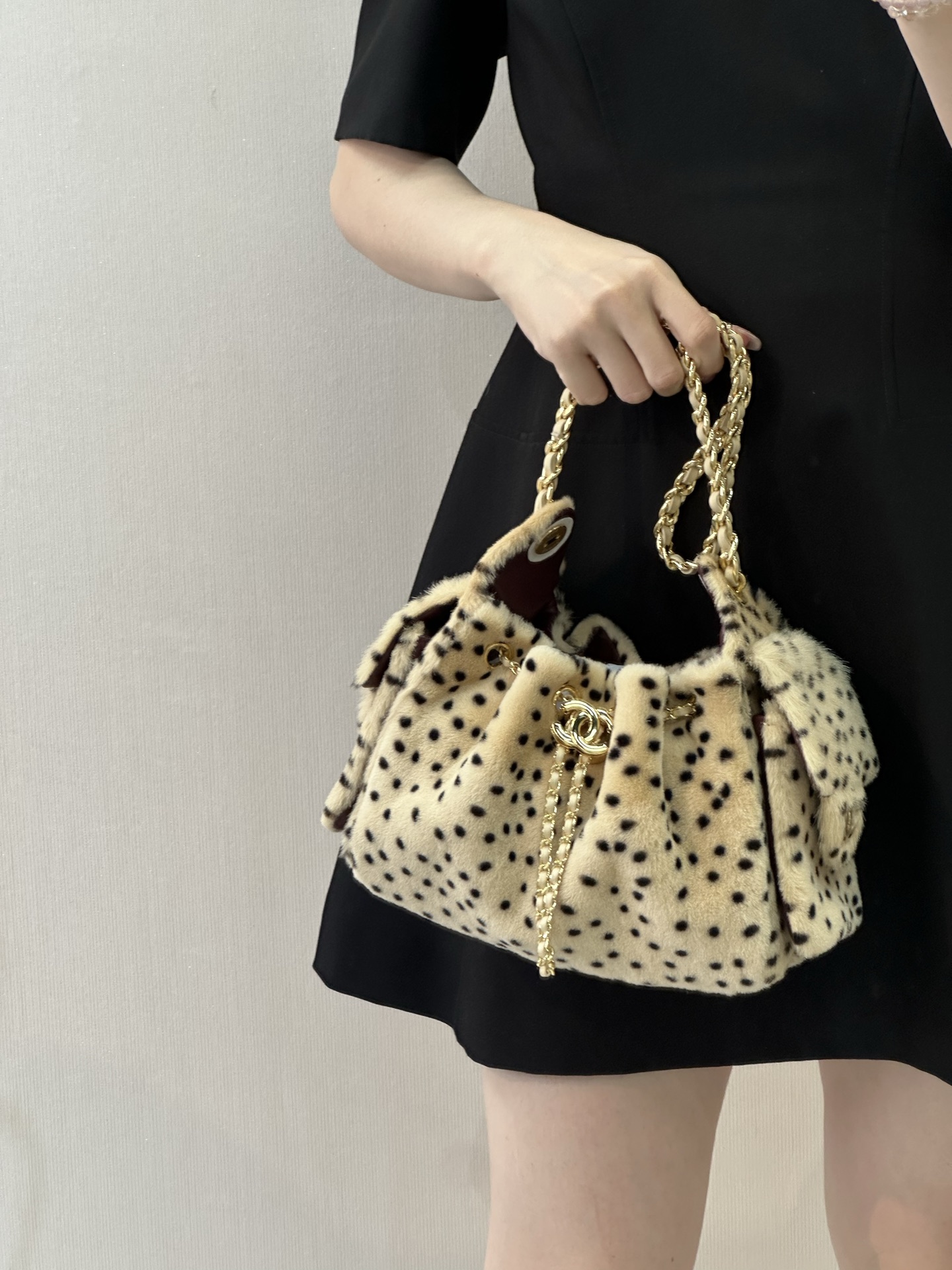 CHANEL 25 Velvet Leopard-Print Handbag - Image 5