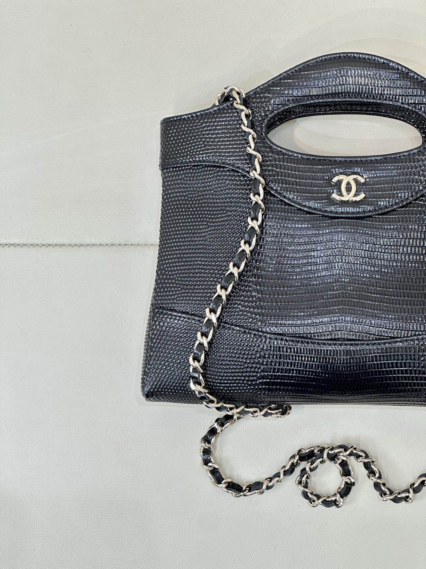 Chanel 31 Nano Bag in Crocodile-Embossed Calfskin - Image 5