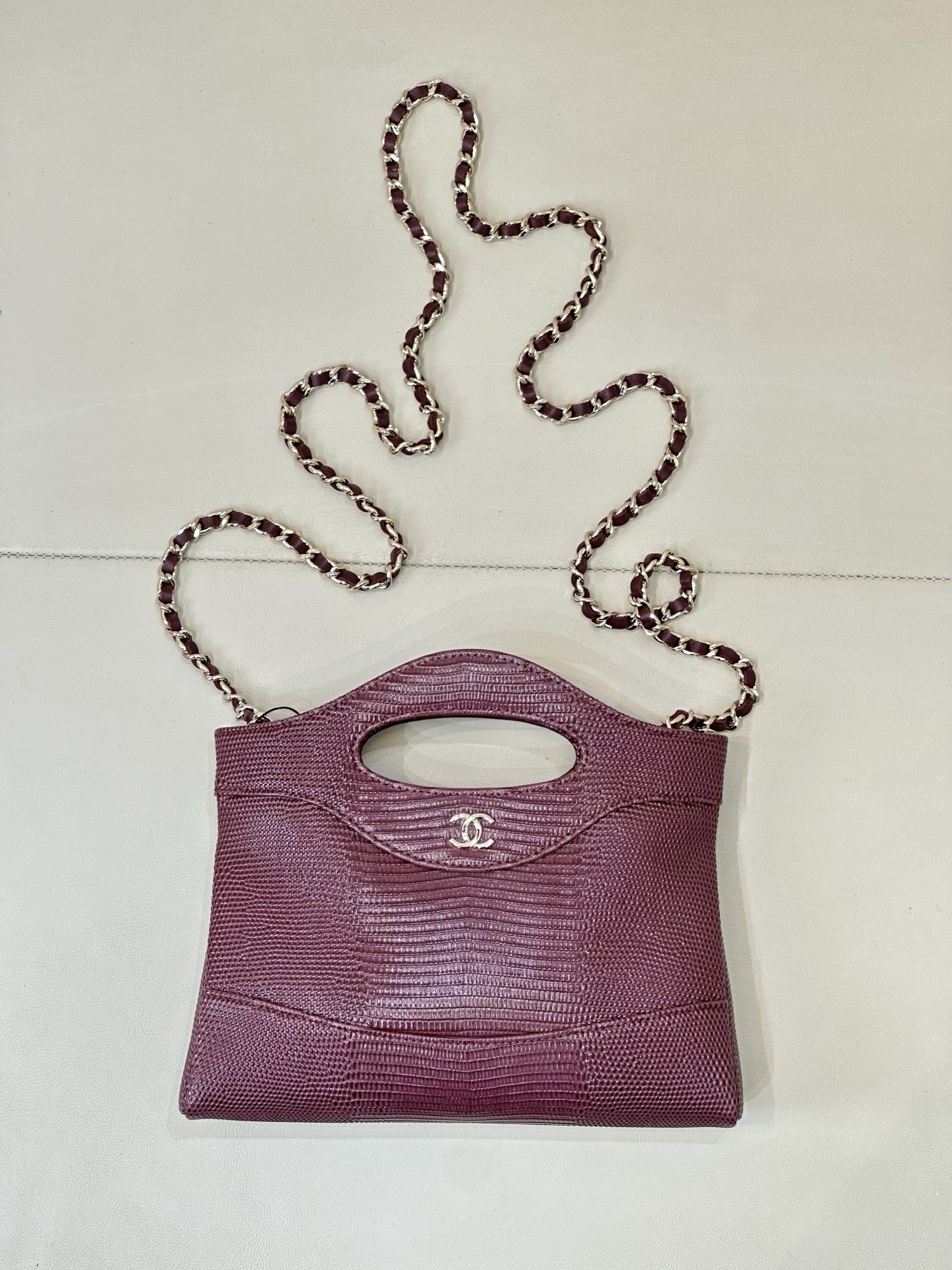 Chanel 31 Nano Crossbody Bag in Crocodile-Embossed Calfskin - Image 5