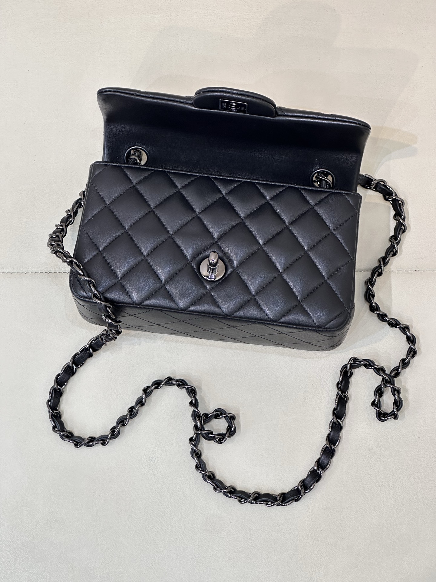 Chanel CF Style Lambskin Crossbody Bag - Image 5