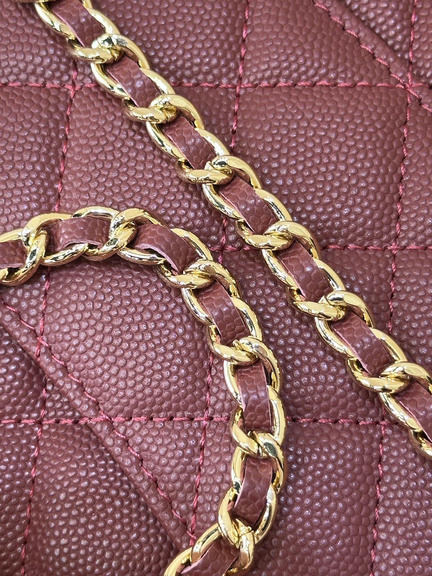 Quilted Leather WOC Envelope Crossbody Bag - Image 5