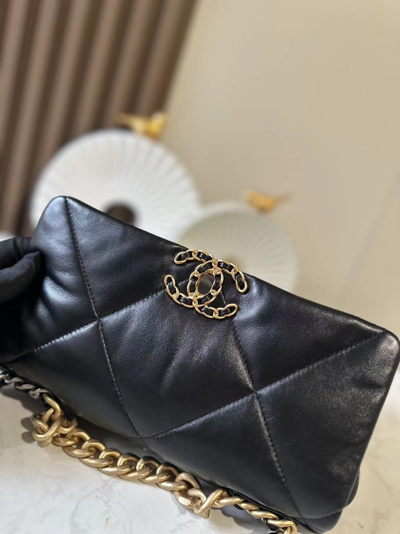Chanel 19 Lambskin Flap Bag - Image 5