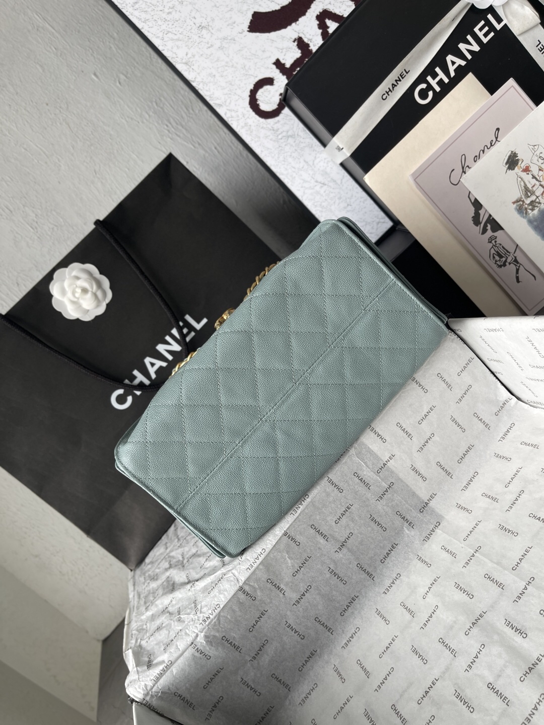 Chanel Quilted Leather Hobo Shoulder Bag - Image 5