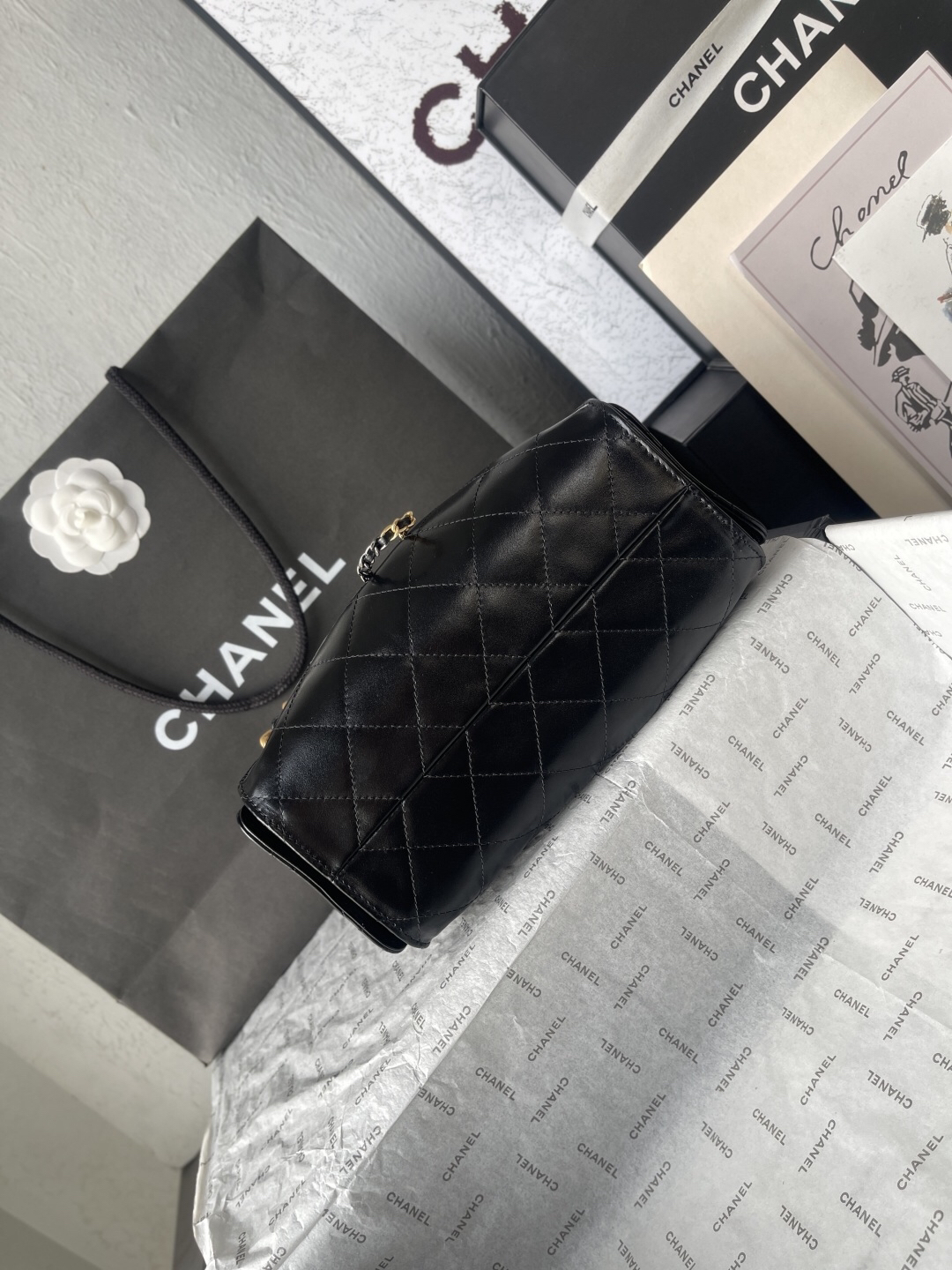 Chanel 25S Mini Hobo Bucket Bag - Image 5