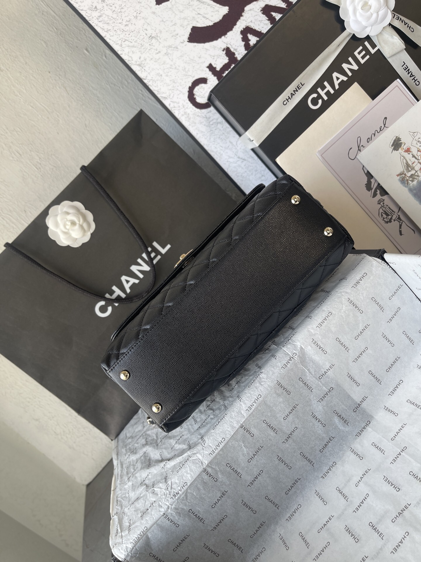 Chanel Coco Handle Mini Flap Top-Handle Bag - Image 5