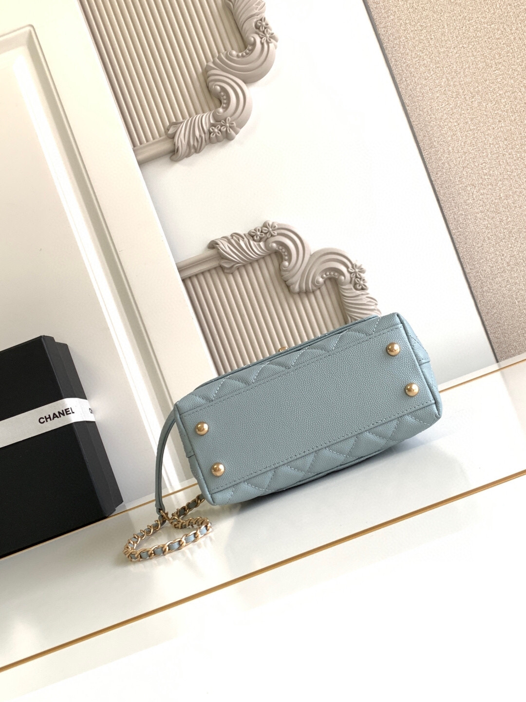 Chanel Mini Coco Handle Top Handle Bag AS2215 - Image 5