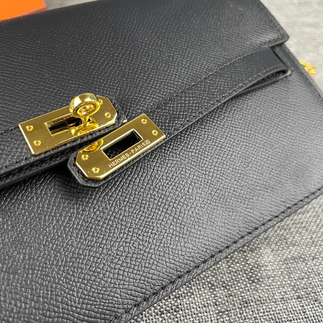 Hermès Kelly Palm-Print Leather Crossbody Bag - Image 5