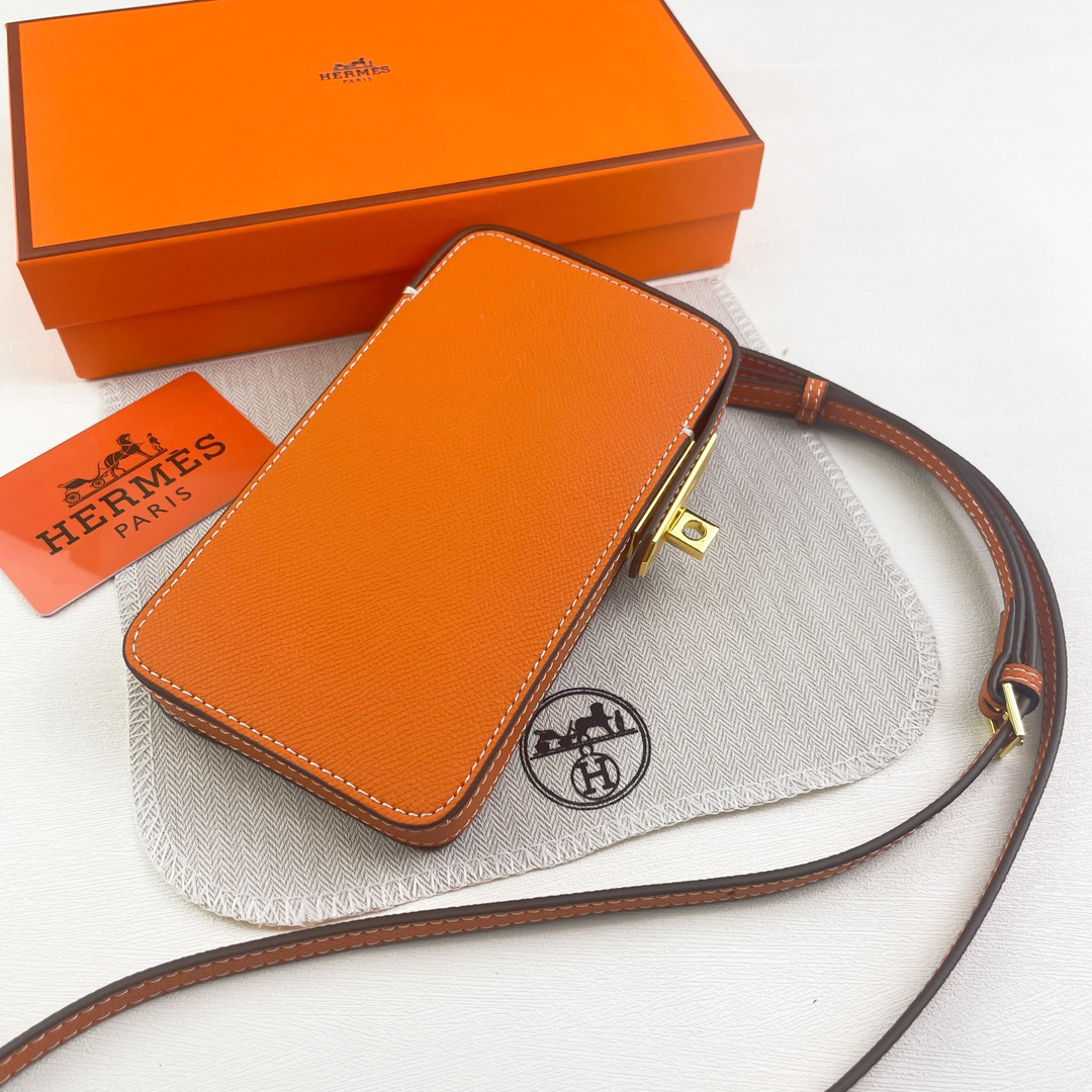 Hermès Hac a Box Tadelakt Calfskin Phone Case - Image 5