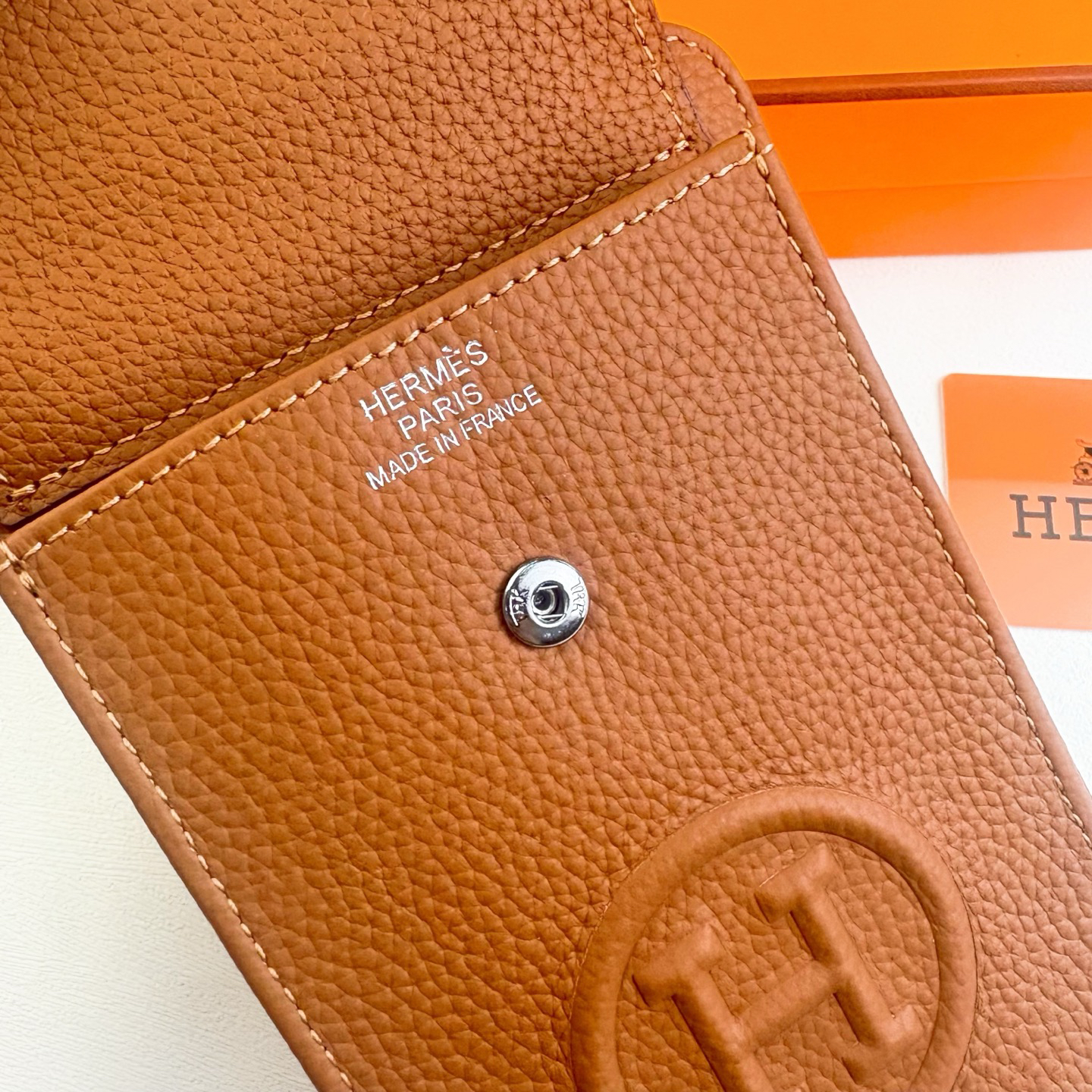 Hermès Togo Leather Crossbody Bag - Image 5