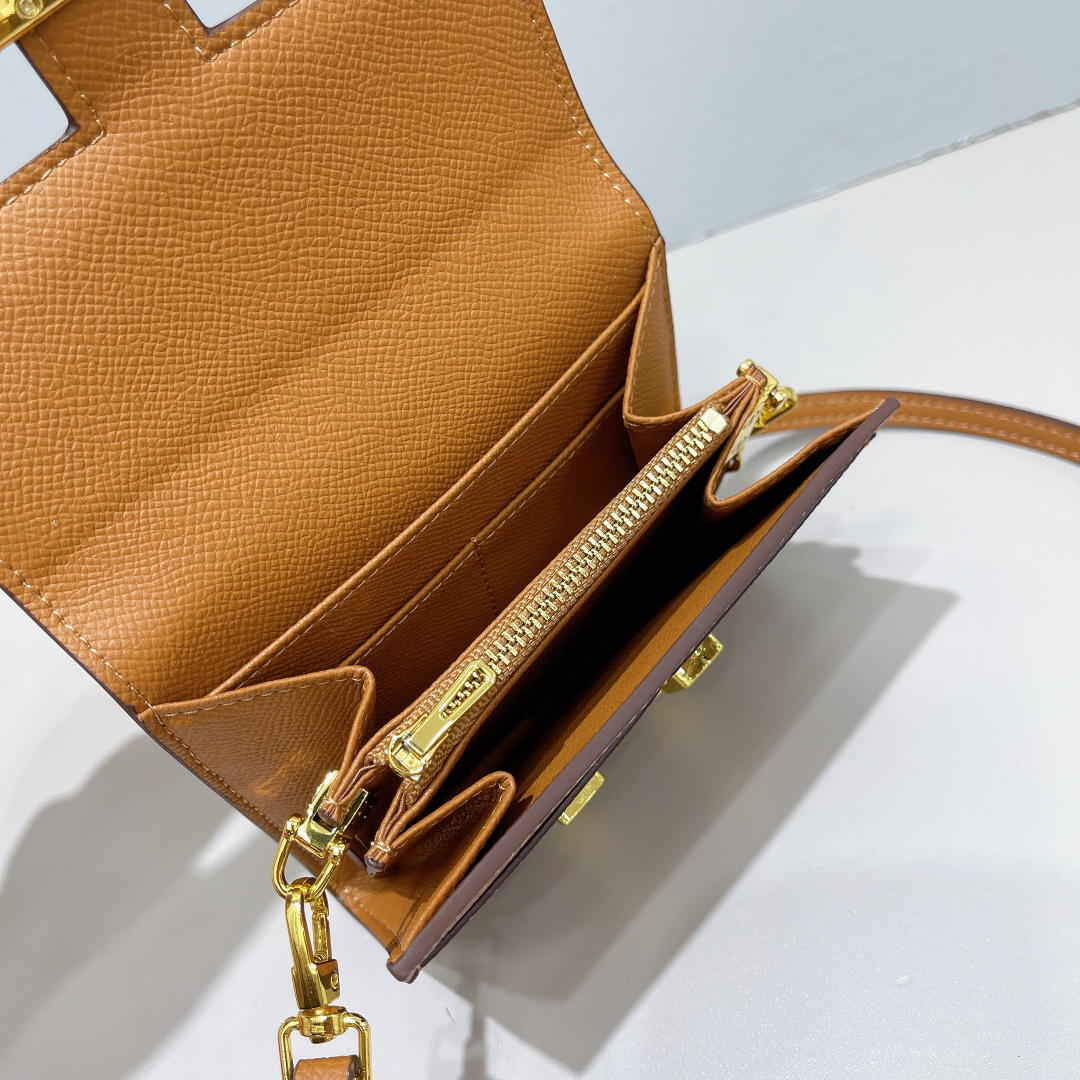 Hermès Constance Palm-Grain Cowhide Shoulder Bag, Model 537-2 - Image 5