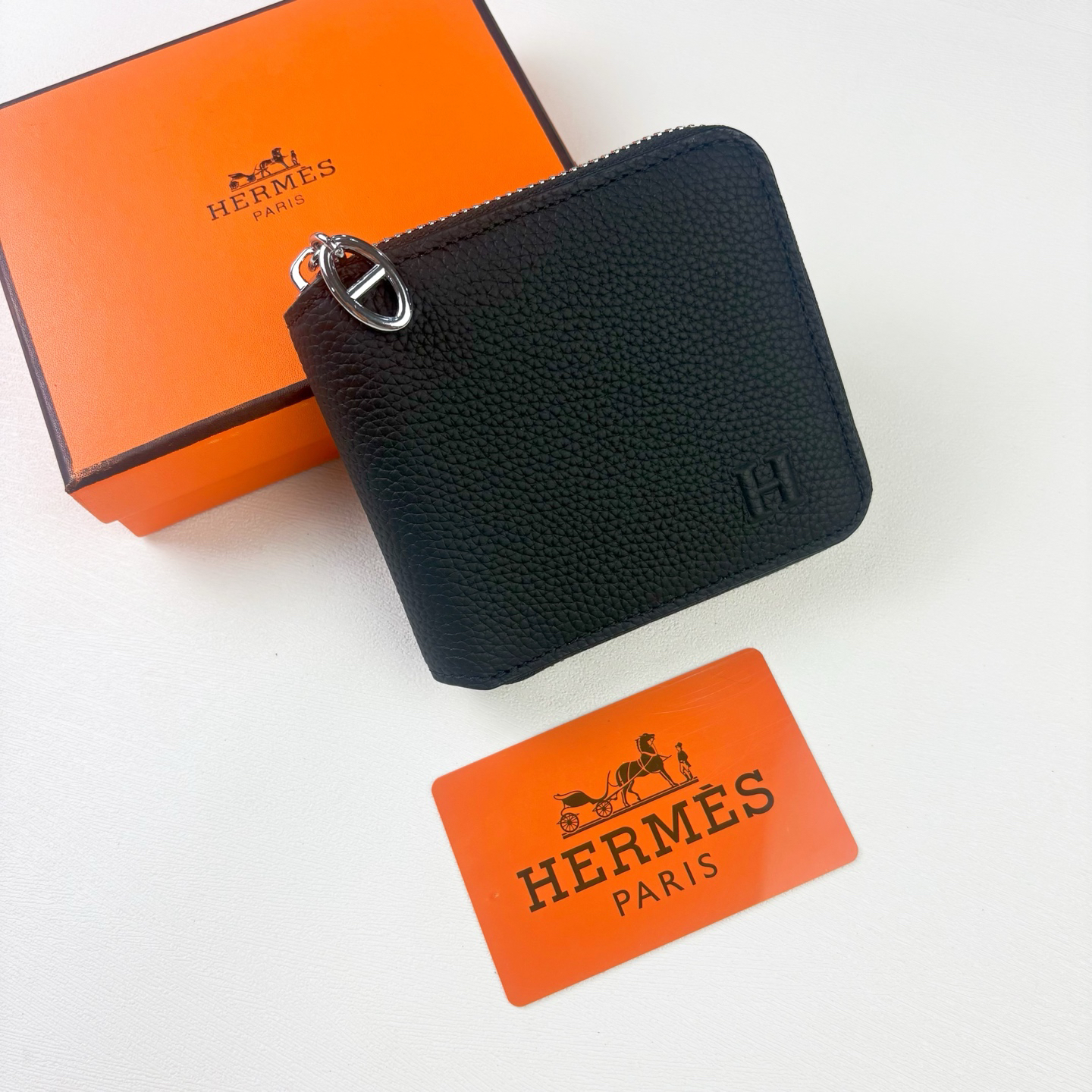 Hermès Silk'in Leather Wallet - Image 5