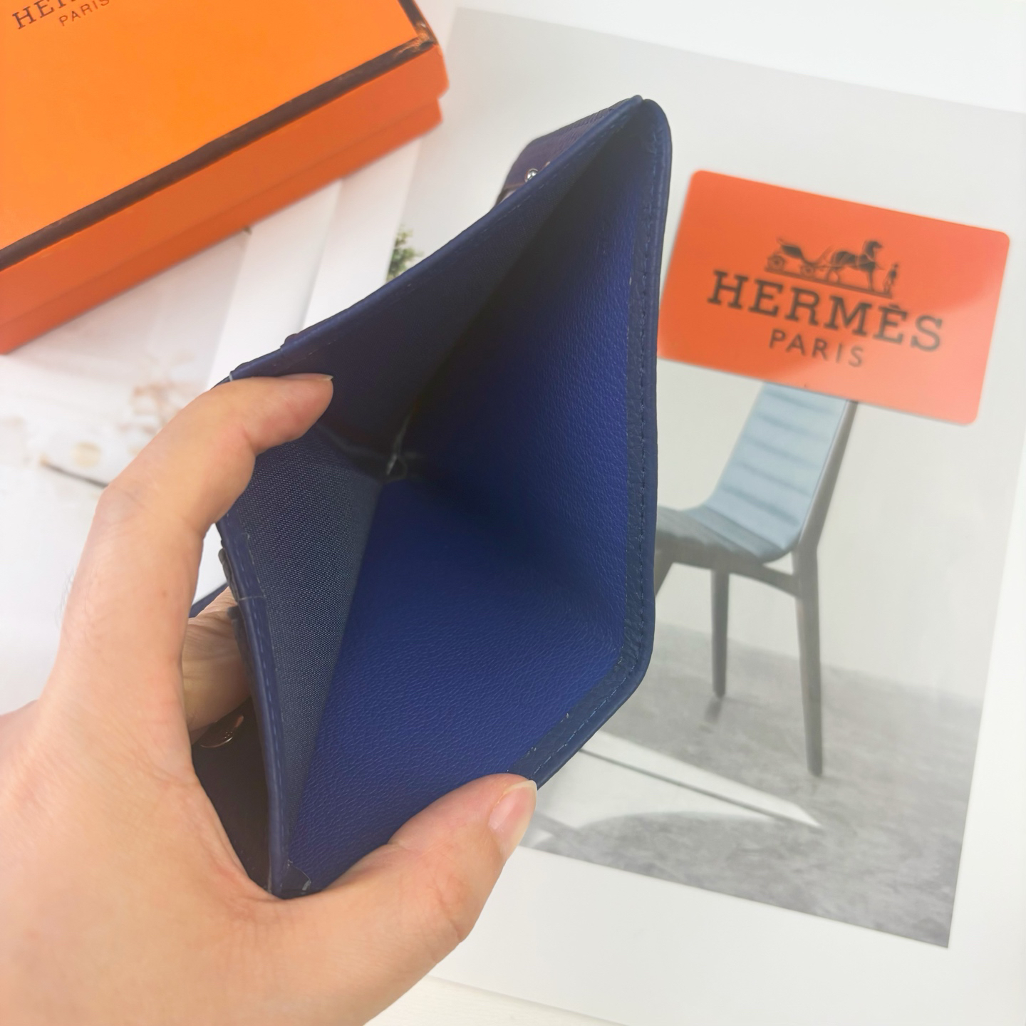 Hermès Silk'in Togo Leather Wallet - Image 5
