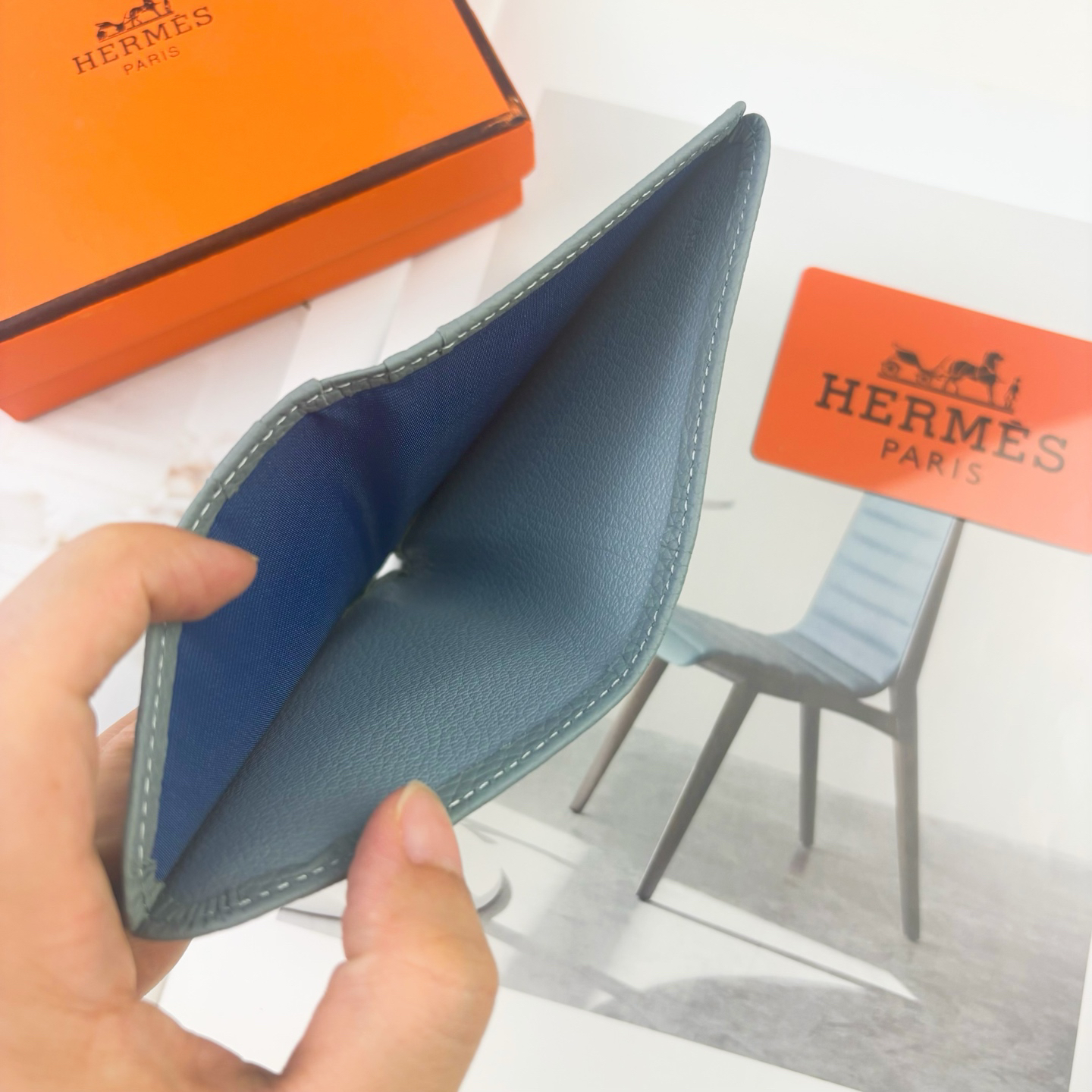 Hermès Silk'in Togo Calfskin Wallet, Women's Model 6516 - Image 5