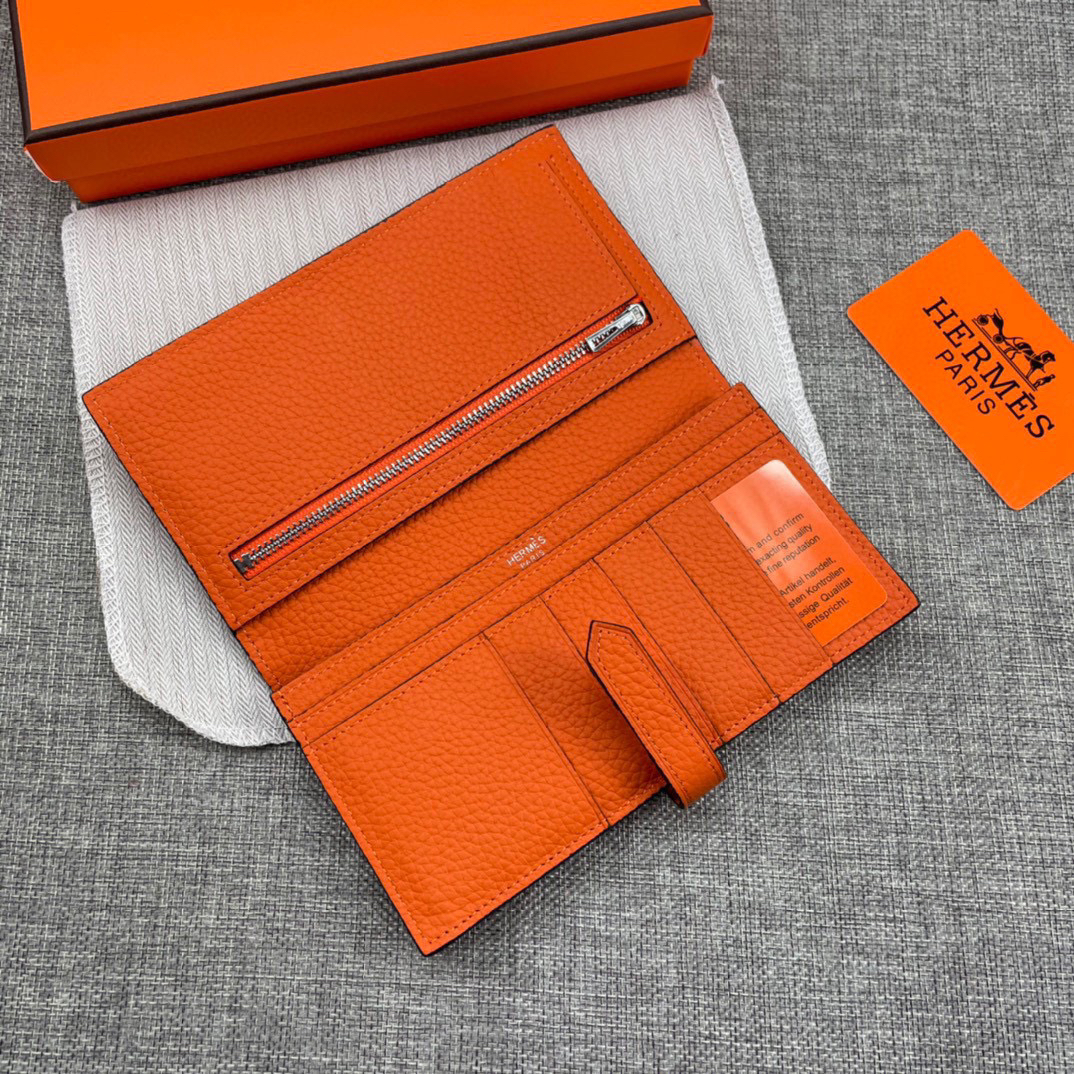 Hermes Leather Zip Wallet - Image 5