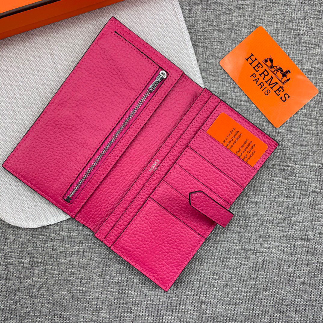 Hermès Women’s Togo Calfskin Vertical Zip Wallet - Image 5