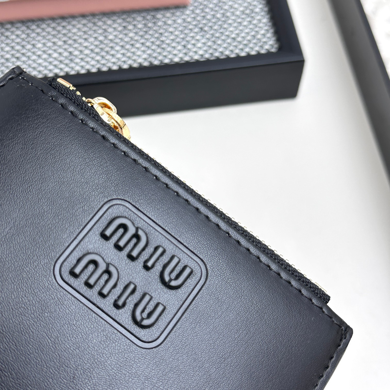 Miu Miu Lambskin Bifold Wallet - Image 5