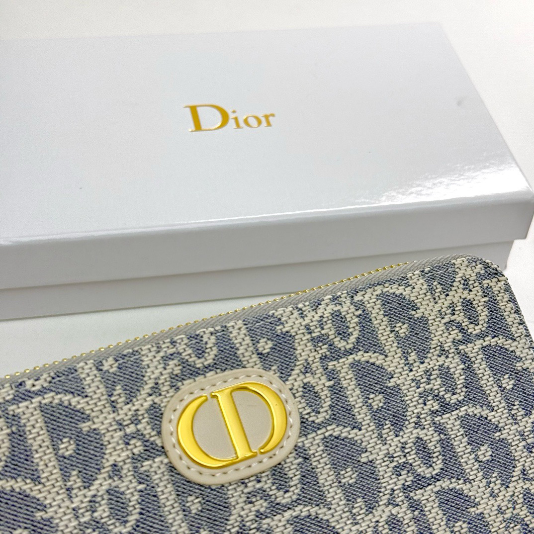 Dior Oblique Long Zipper Wallet - Image 5