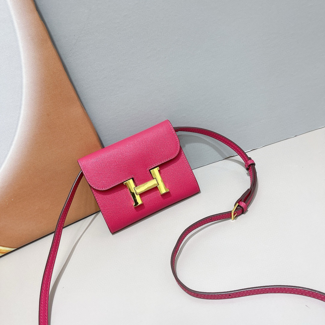 Hermès Constance Palm-Grain Leather Handbag - Image 5