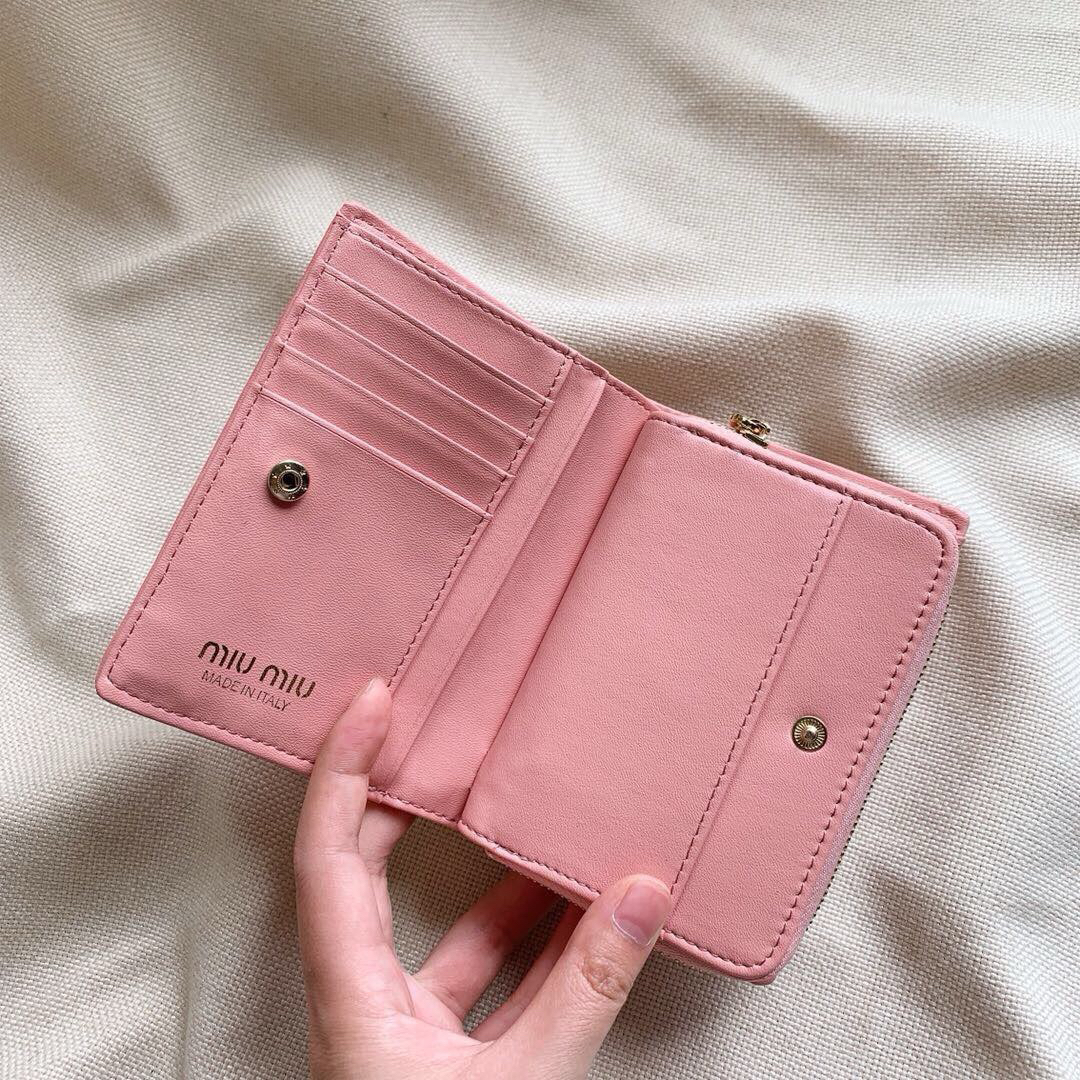 Miu Miu Lambskin Multifunction Small Wallet - Image 5