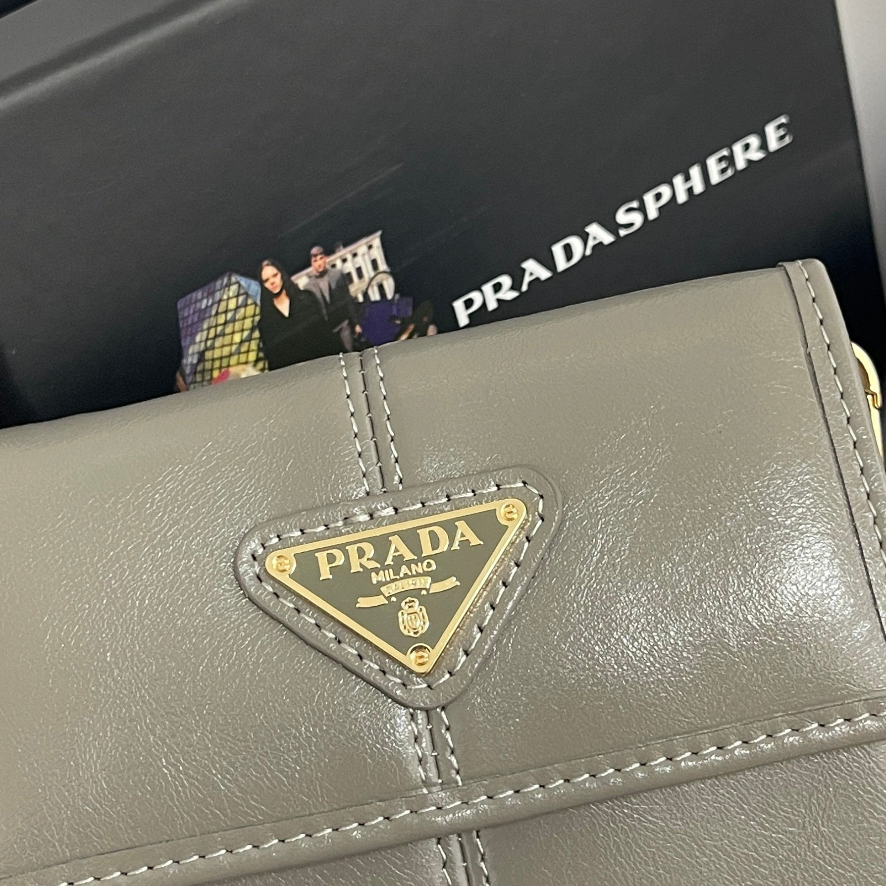Prada Saffiano Leather Card Holder with Triangle Logo - Image 5