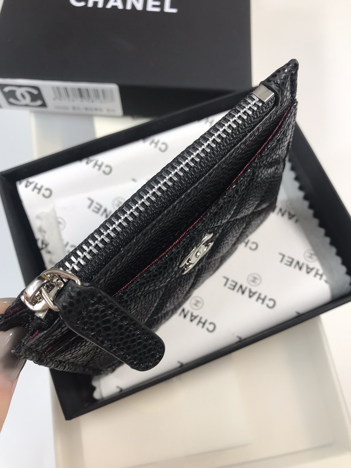 Chanel Calfskin Card Holder Model 50084 - Image 5