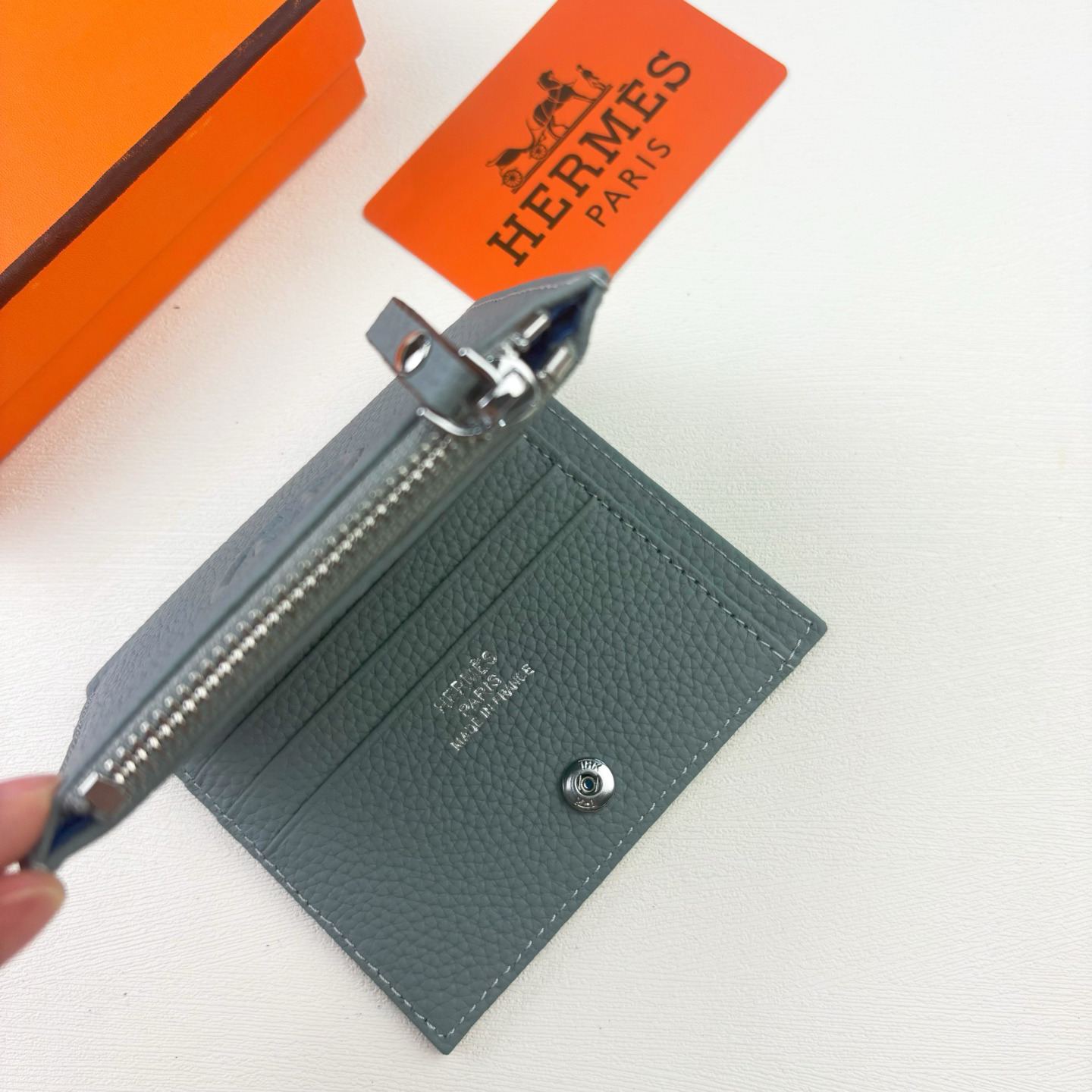 Hermes Silk'in Togo Leather Women's Wallet - Image 5