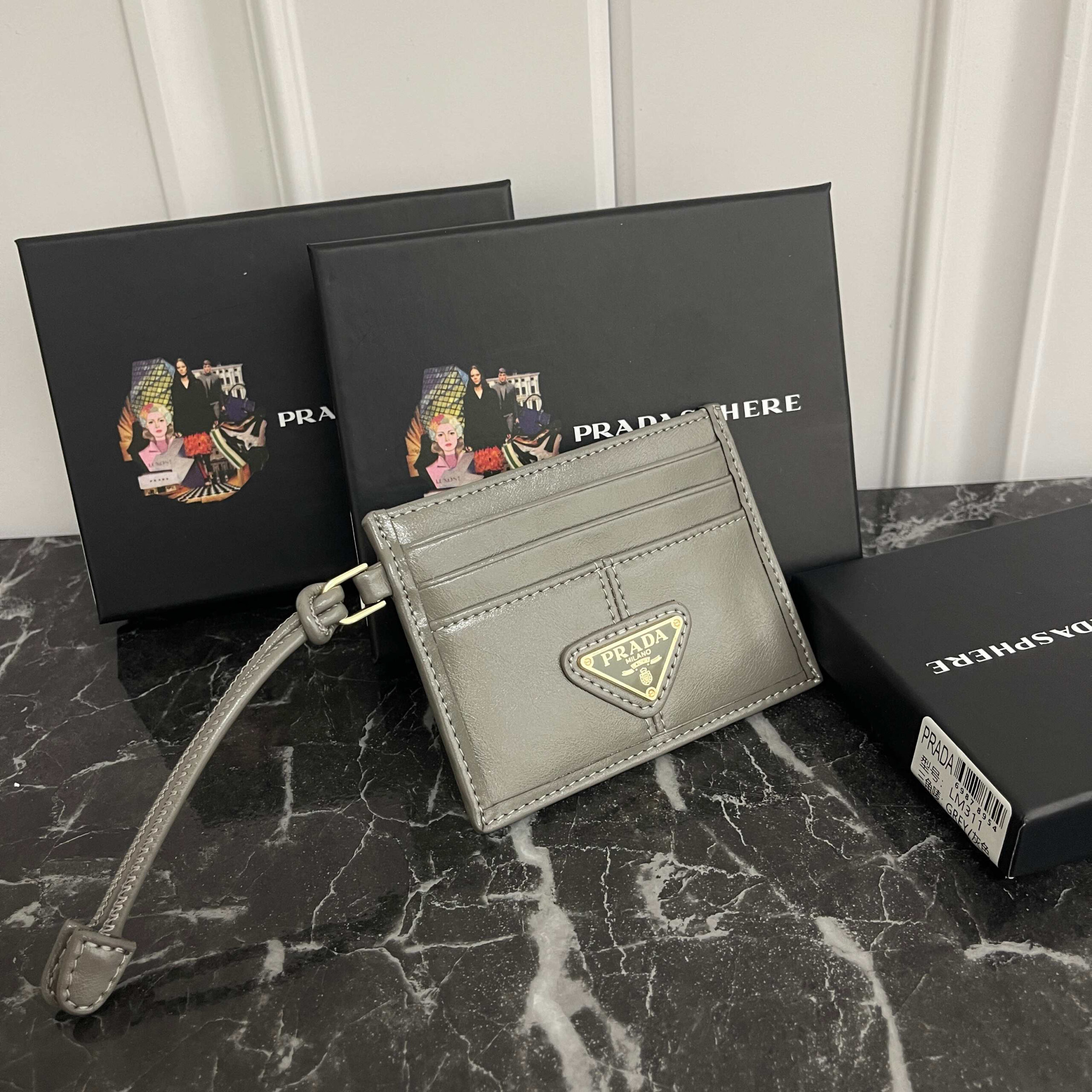 Prada Saffiano Leather Card Holder - Image 5