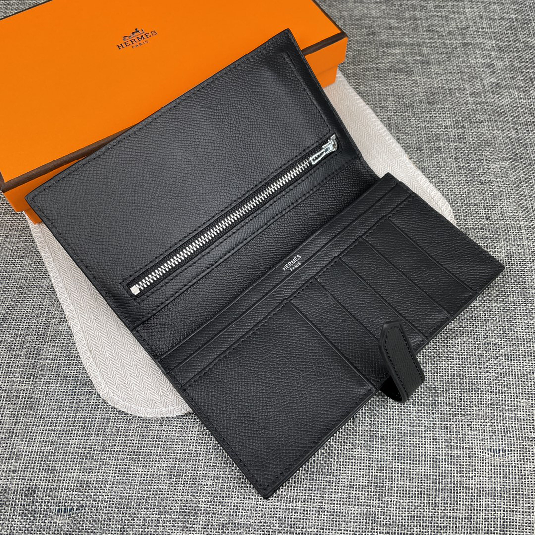 Hermes Epsom Leather Vertical Zip Wallet - Image 5
