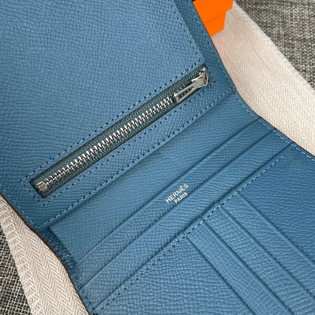 Hermès Palm-Grain Leather Wallet - Image 5