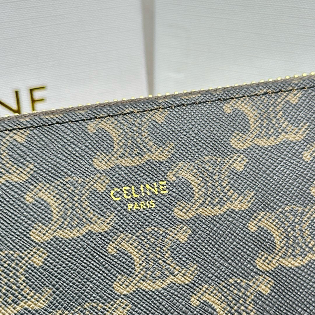 Celine Triomphe Cuir Large Zip Wallet - Image 5
