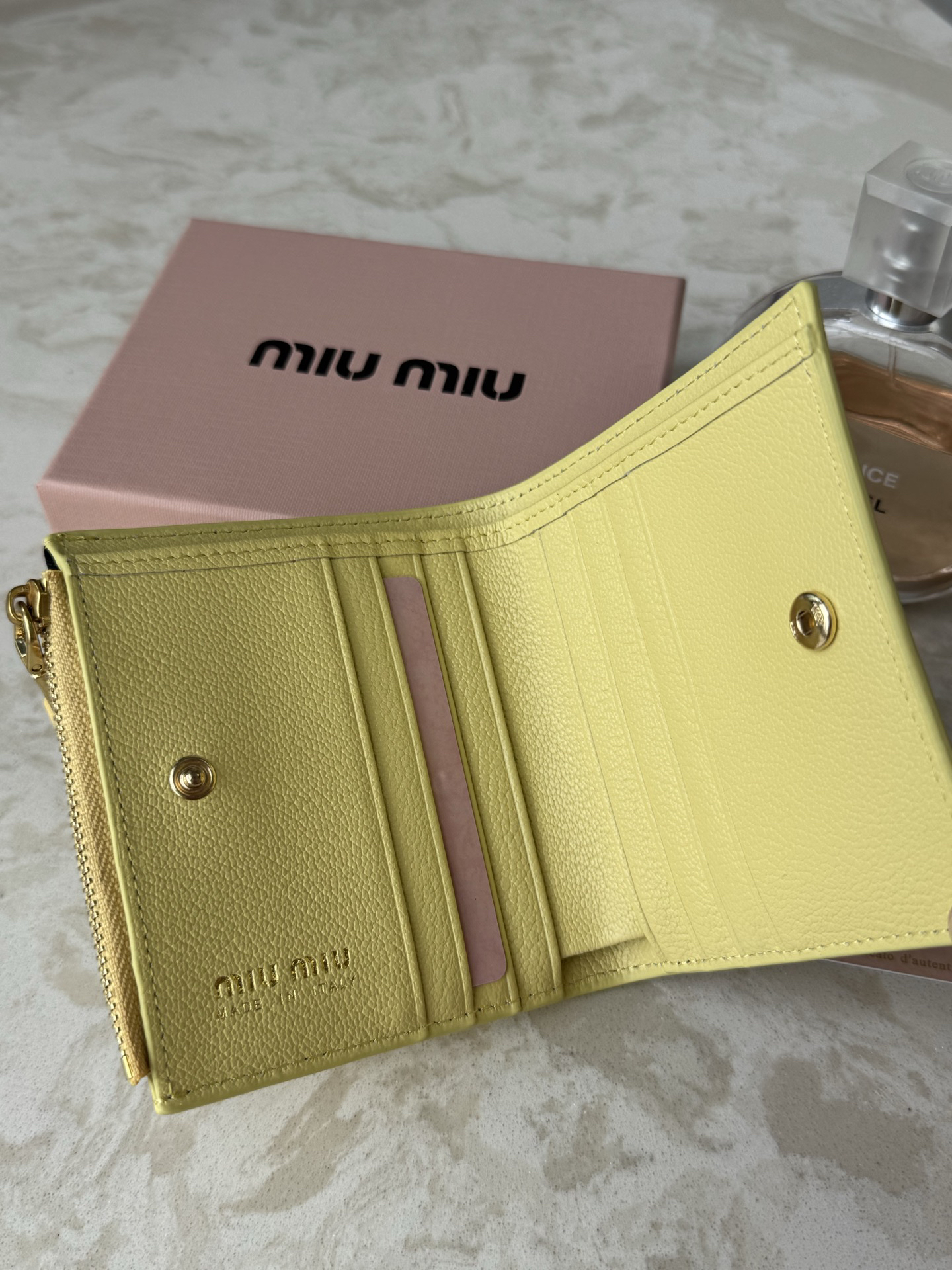 Miu Miu Slim Leather Wallet - Image 5