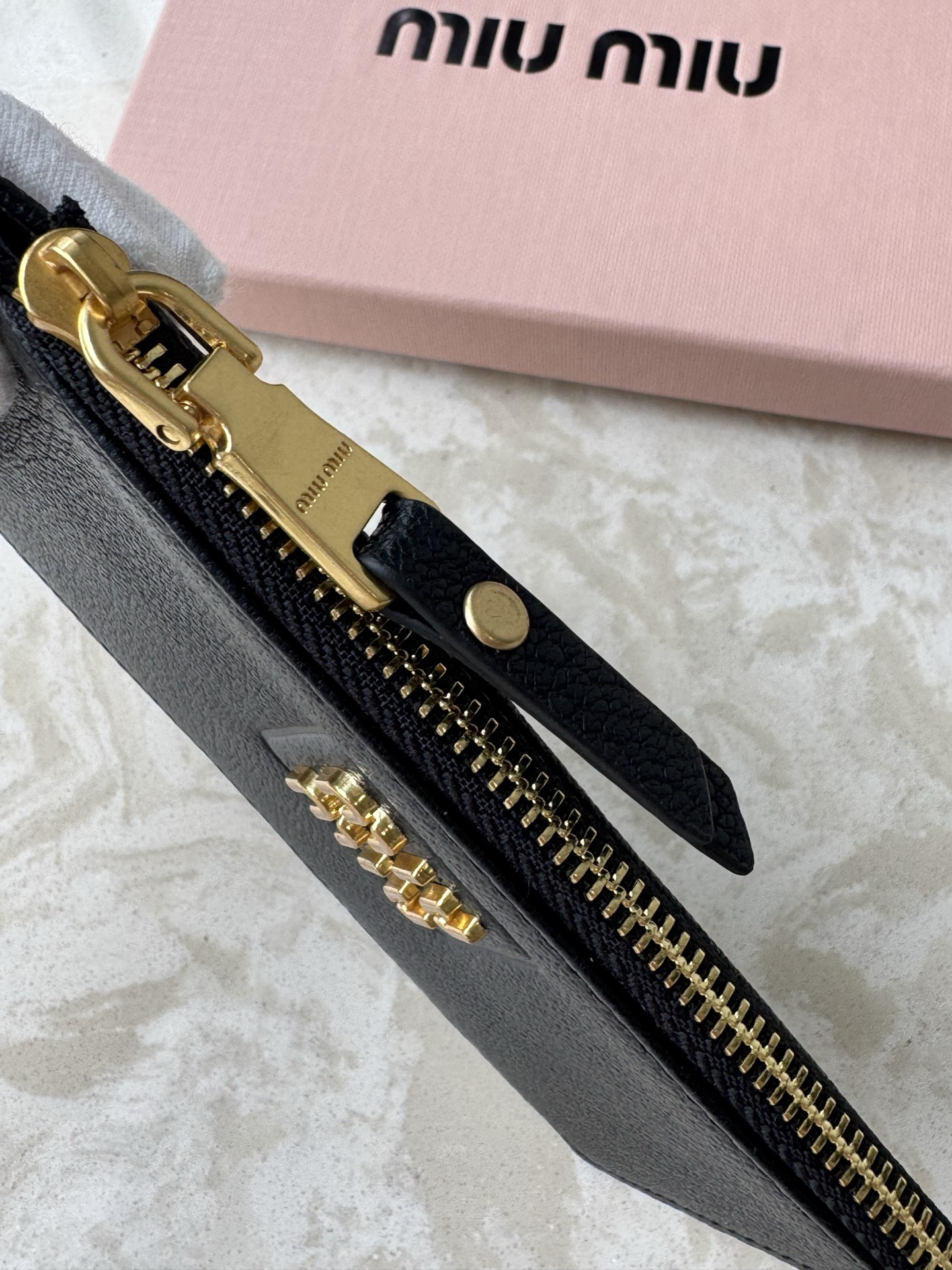 Miu Miu Leather Card Holder - Image 5