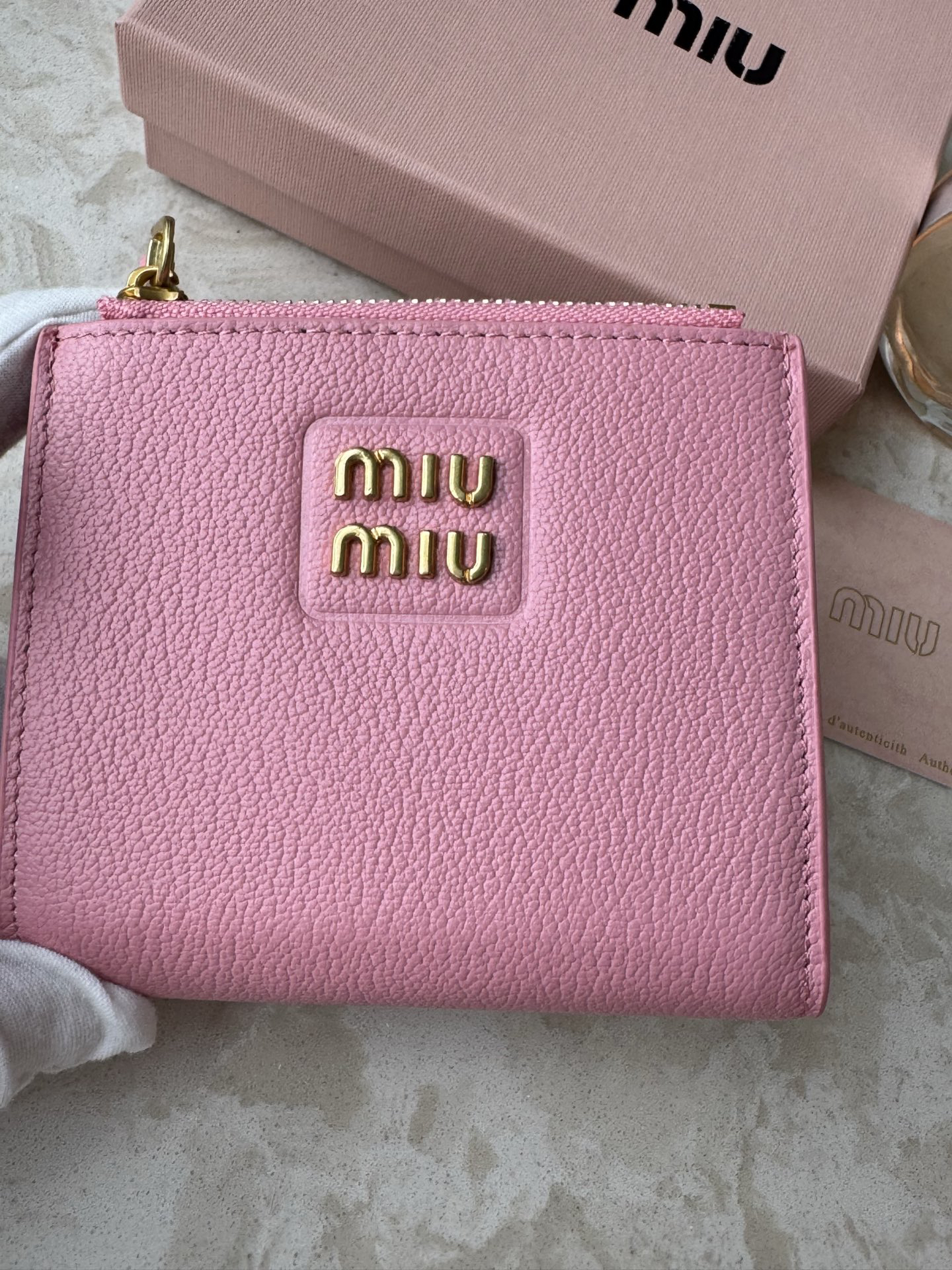Miu Miu Leather Card Holder - Image 5