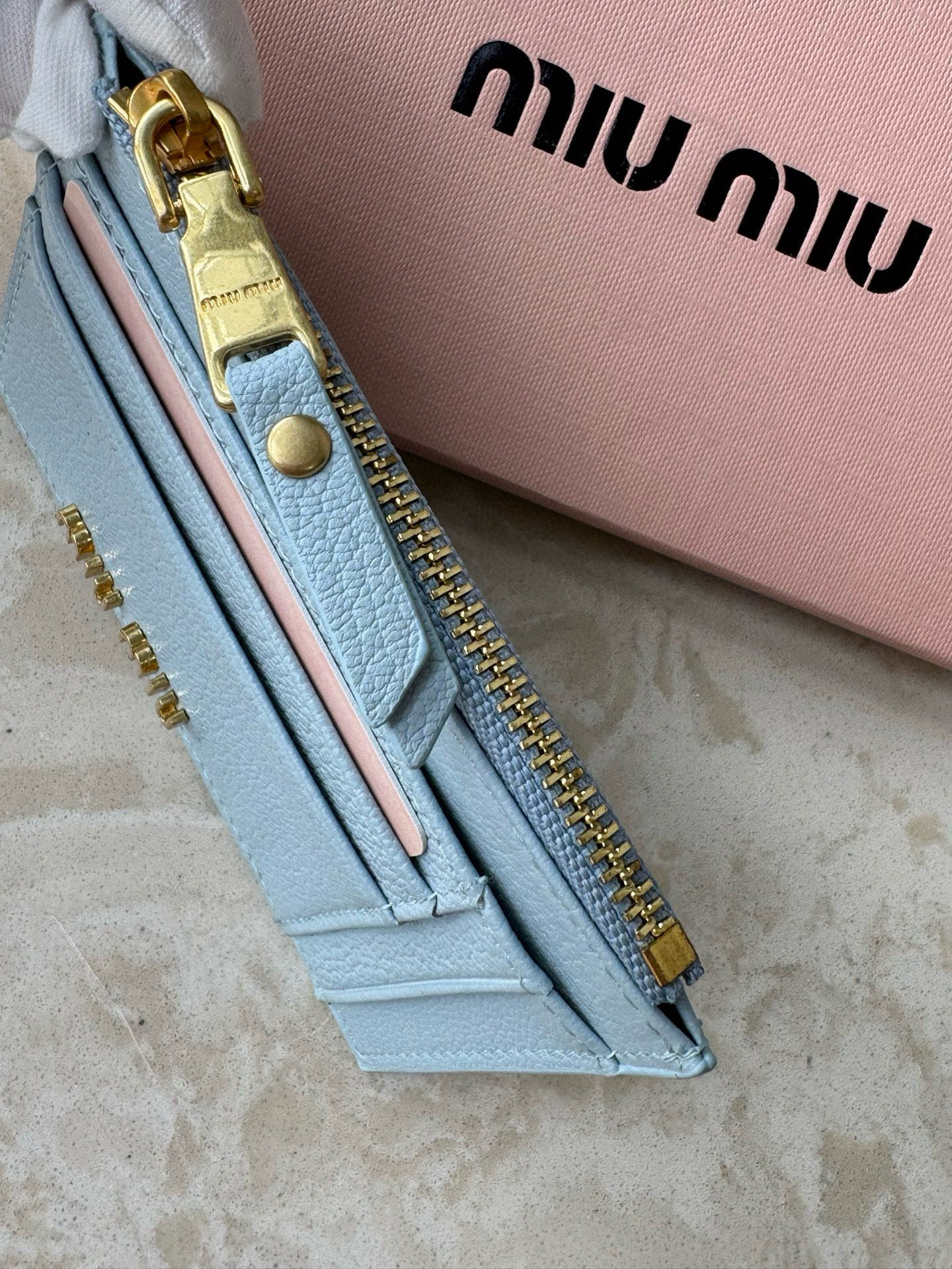 Miu Miu Leather Slim Wallet - Image 5