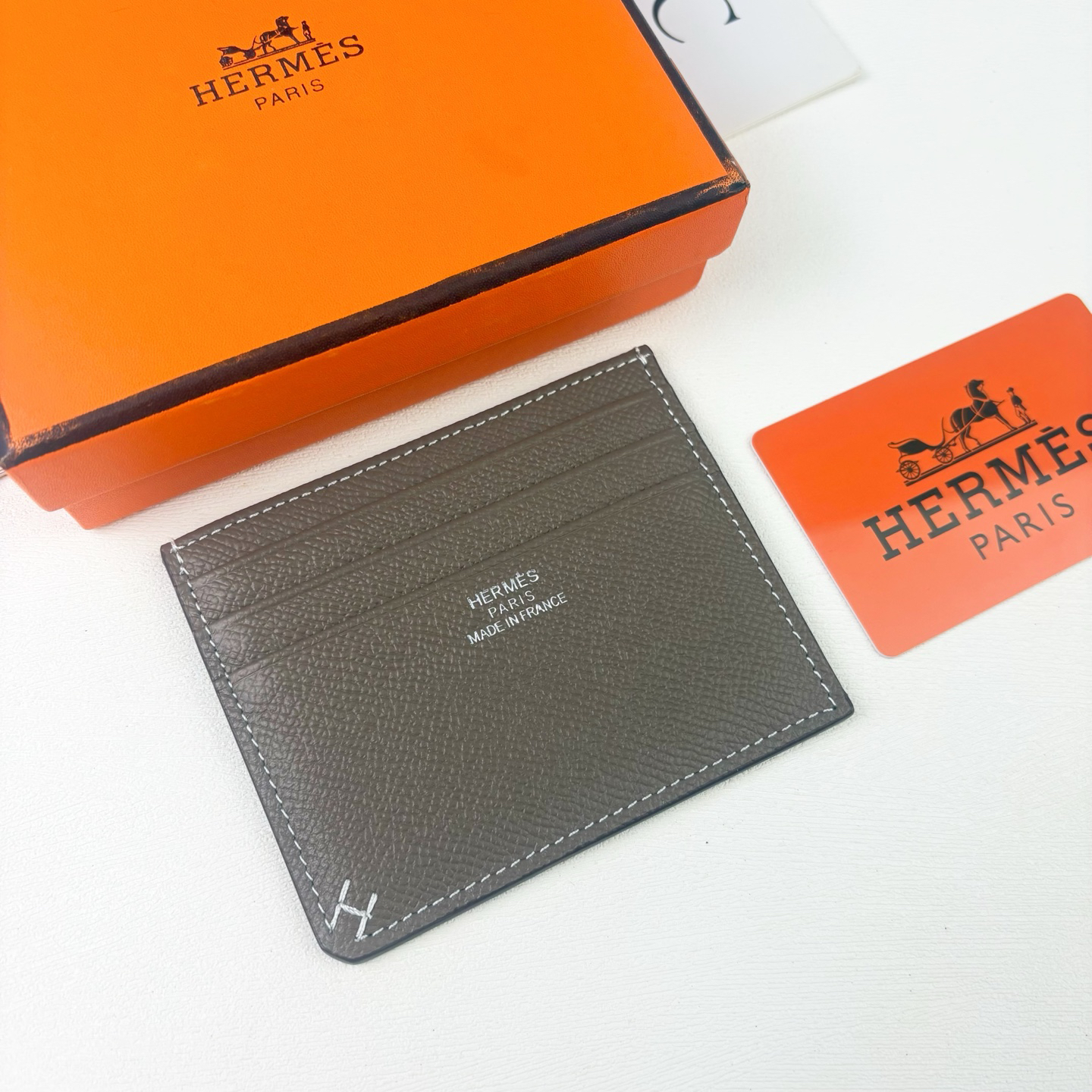 Hermès Emon Evercolor Calfskin Card Holder - Image 5