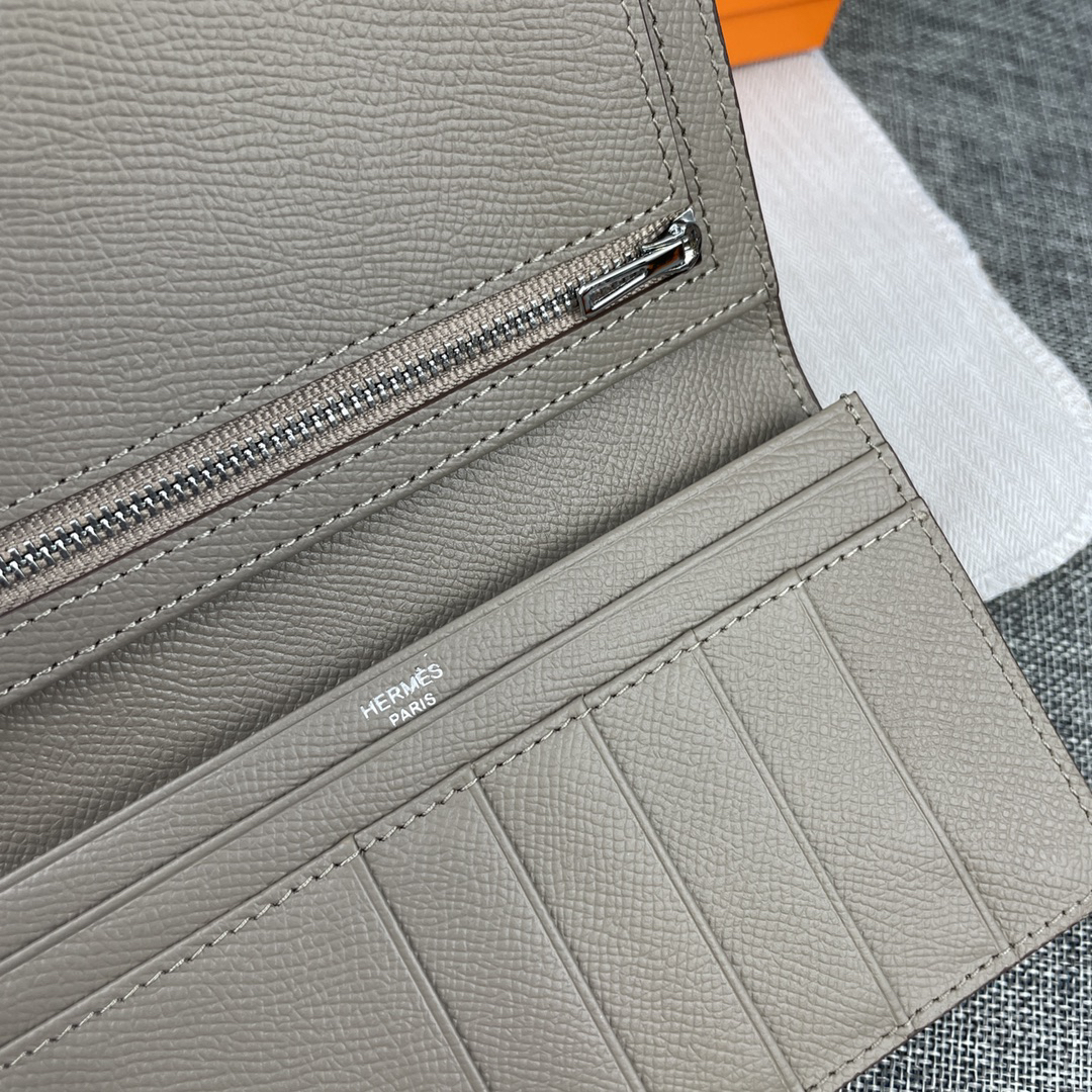 Hermès Empson Leather Long Wallet - Image 5