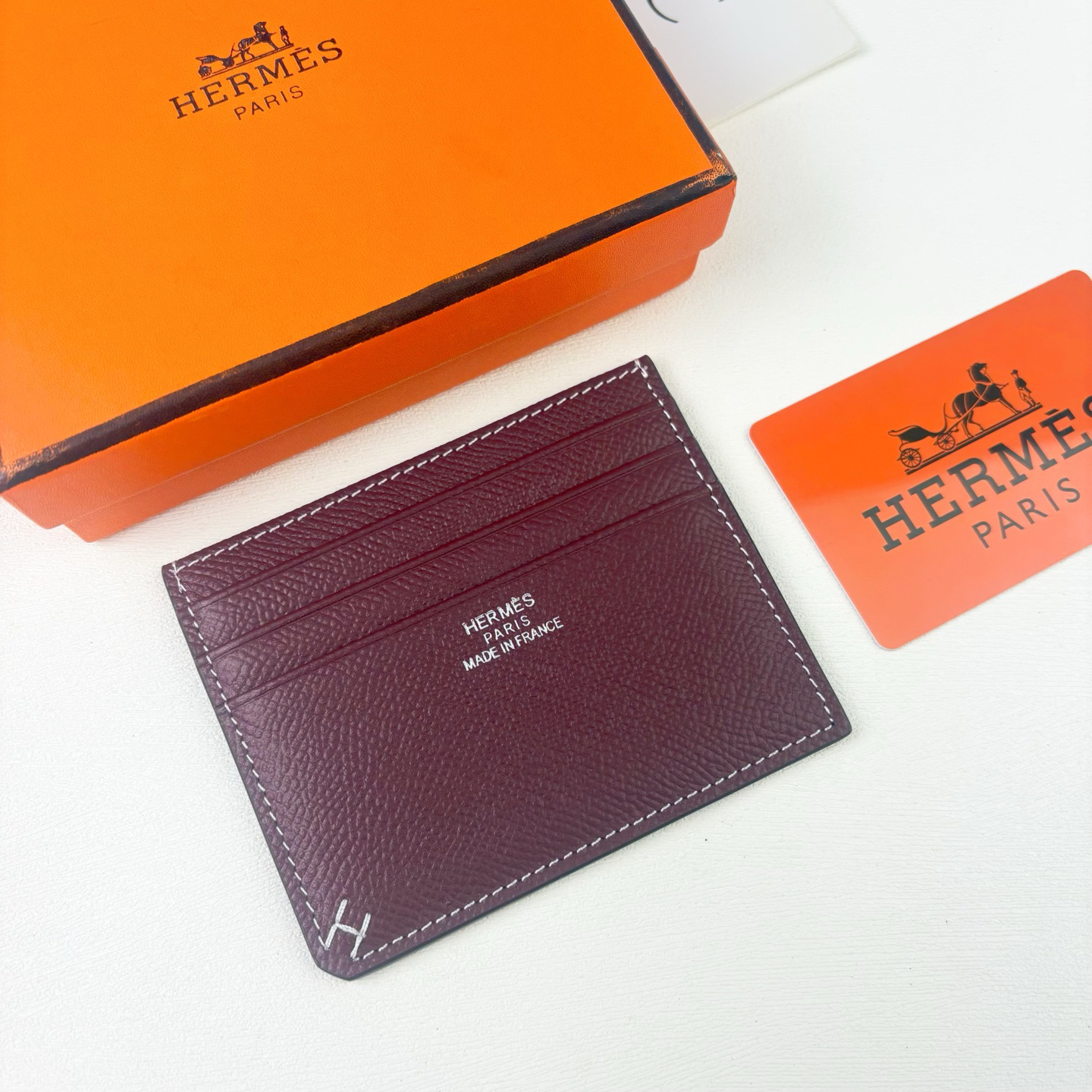 Hermes Evercolor Leather Card Holder - Image 5
