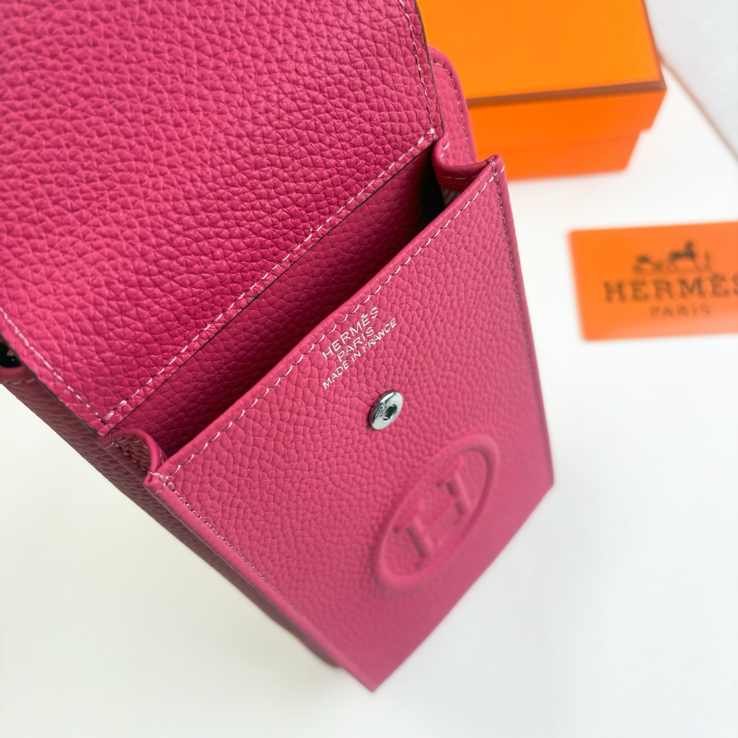 Hermes Togo Leather Convertible Shoulder Bag - Image 5
