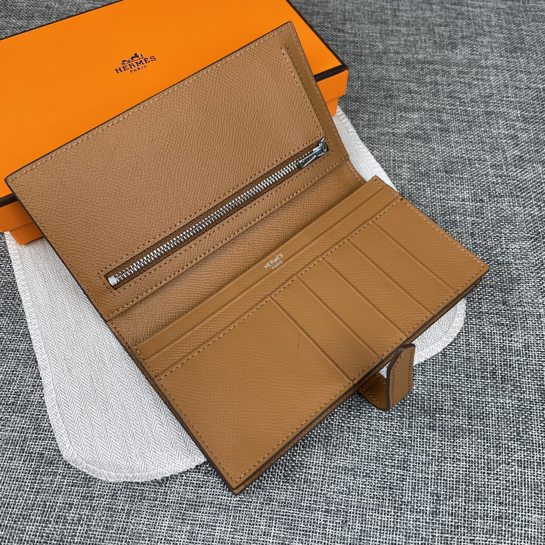 Hermes Empson Leather Vertical Zip Wallet - Image 5