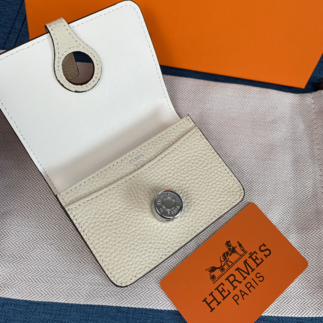 Hermes Togo Leather Card Holder - Image 5