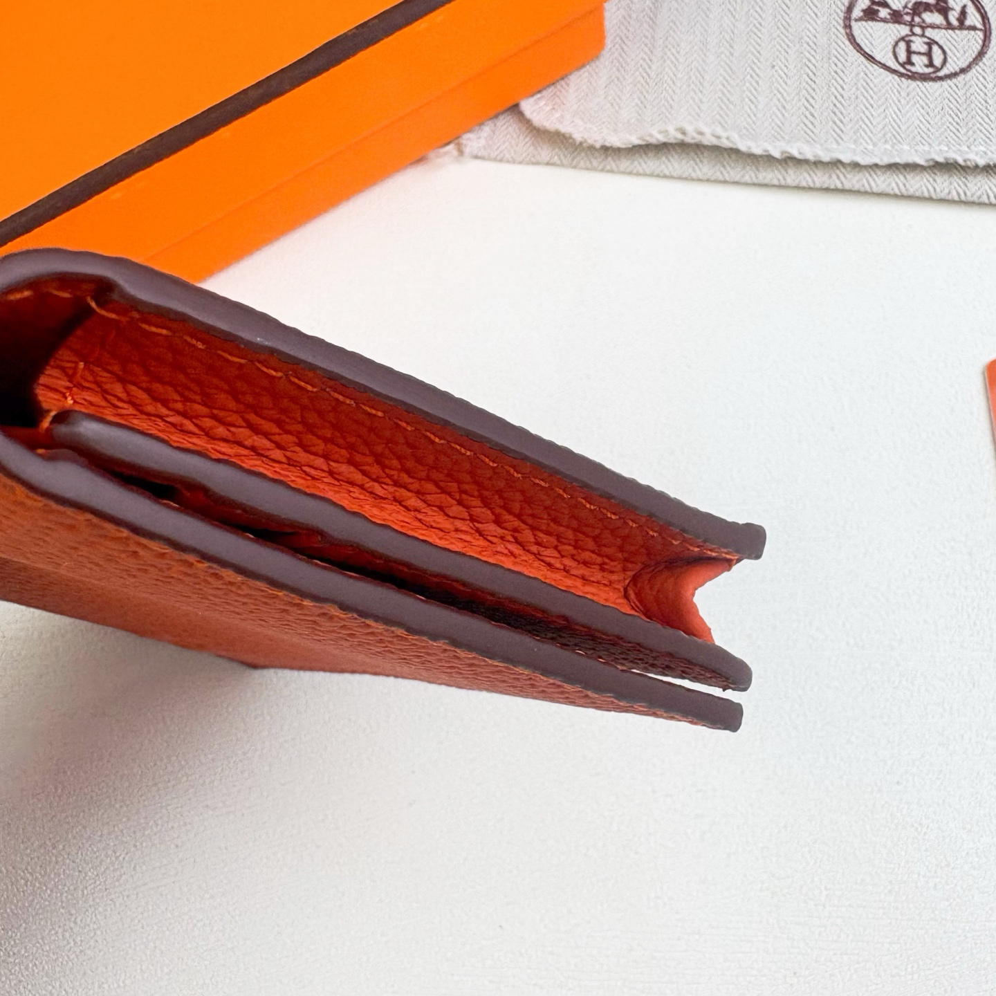 Hermes Togo Leather Card Holder - Image 5