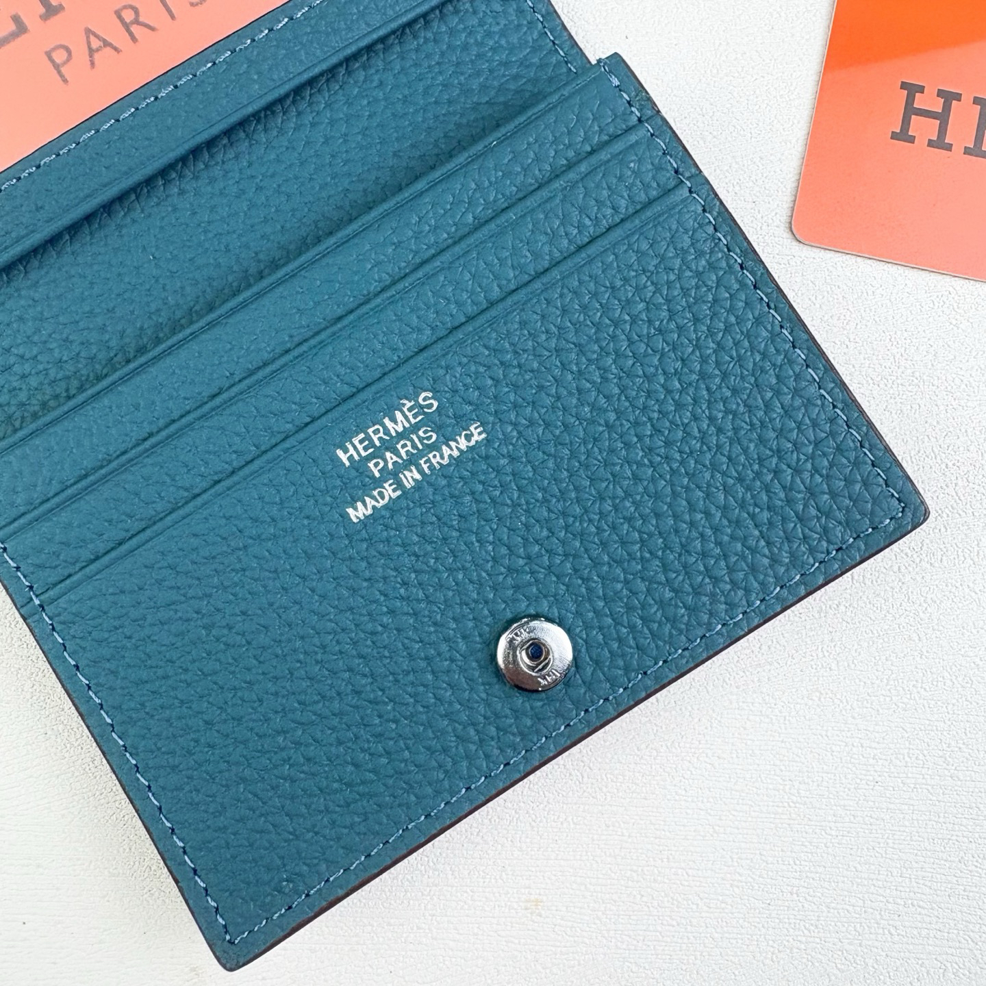 Hermes Togo Leather Card Holder - Image 5
