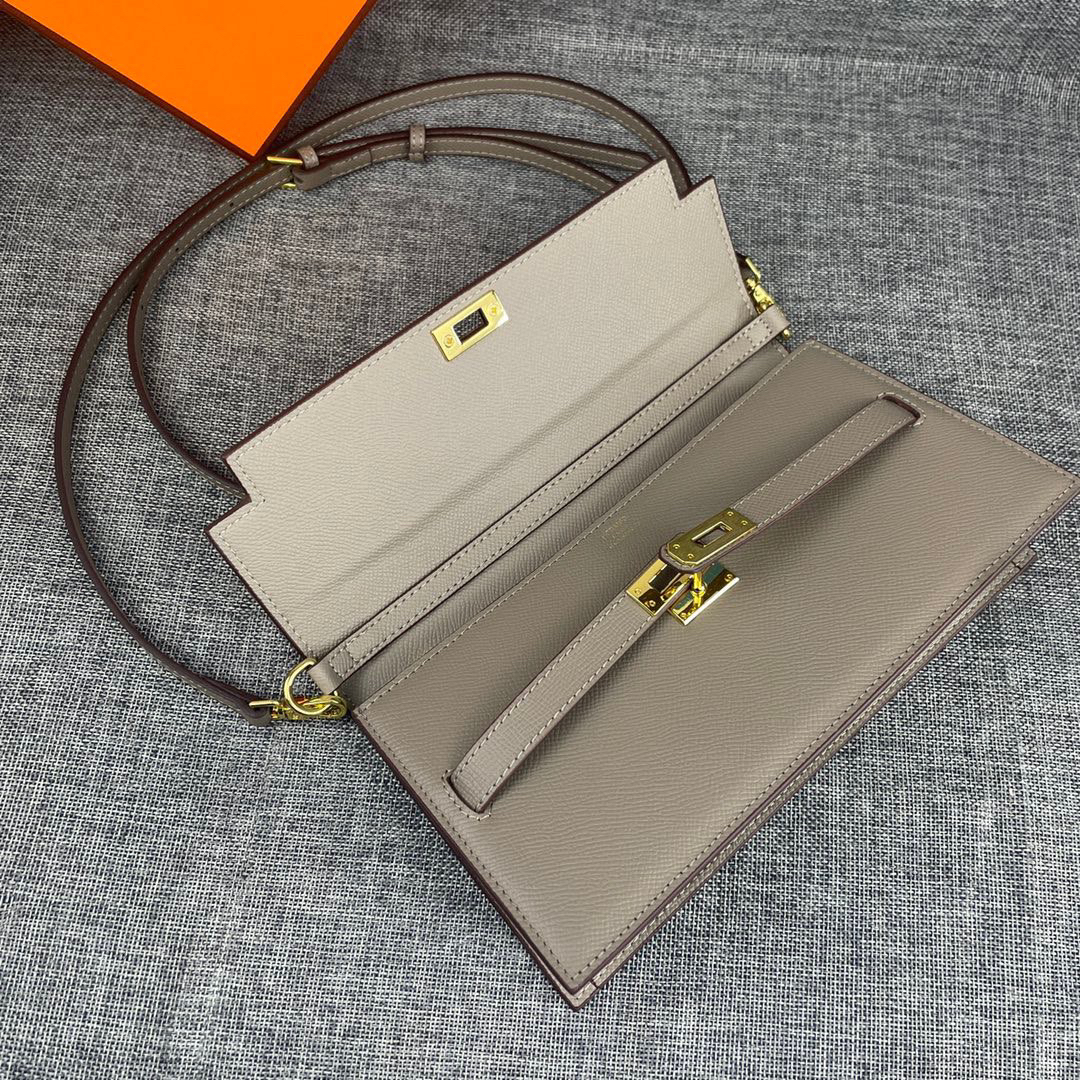 Hermès Kelly Palm-Grain Cowhide Crossbody Bag - Image 5