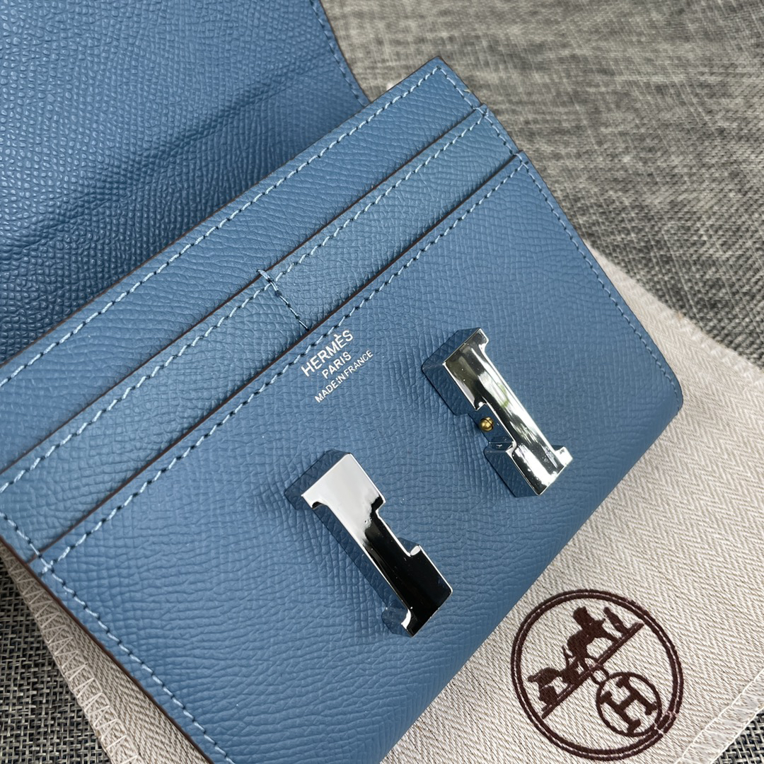 Hermes Constance Palm-Grain Leather Card Holder - Image 5