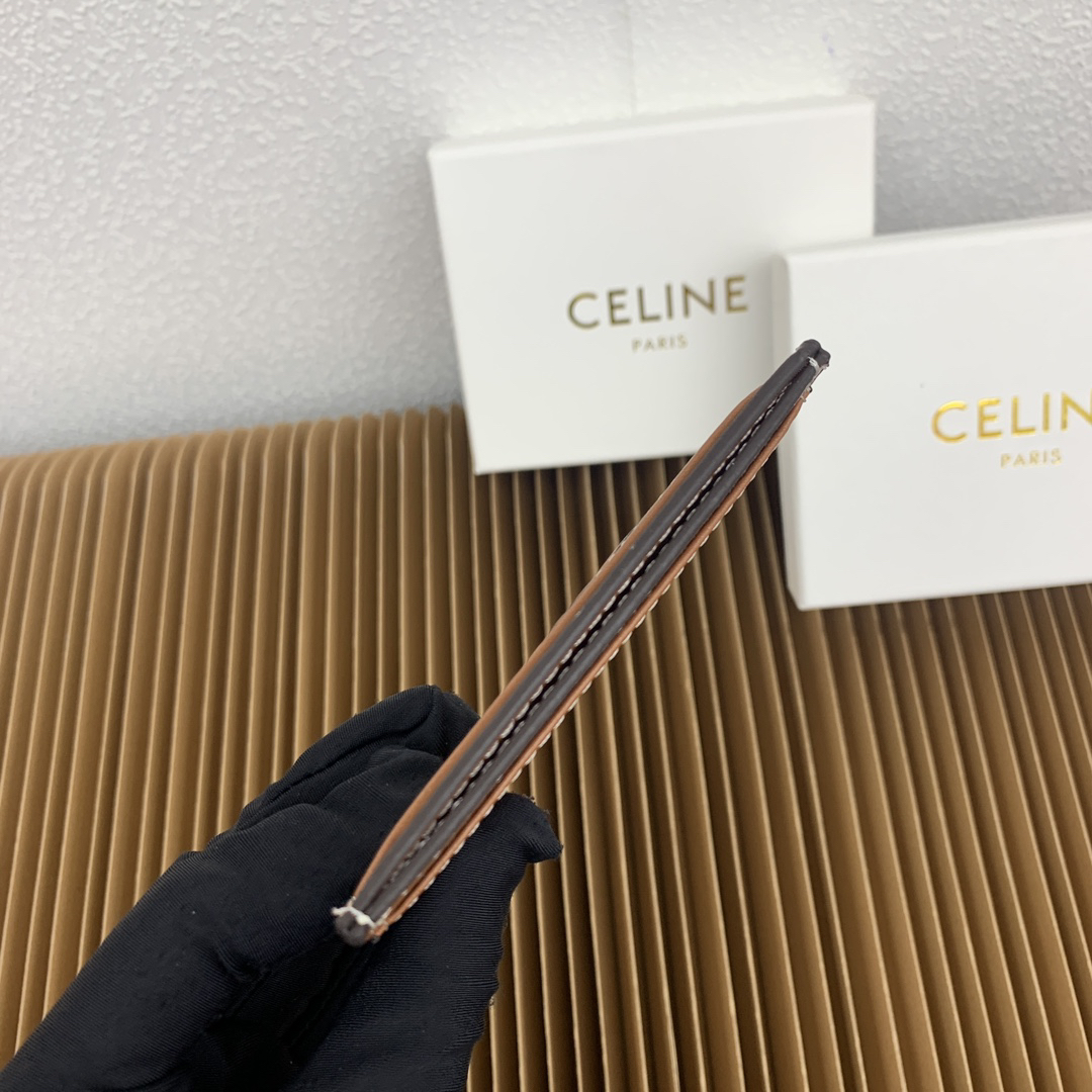 Triomphe Leather Card Holder - Image 5