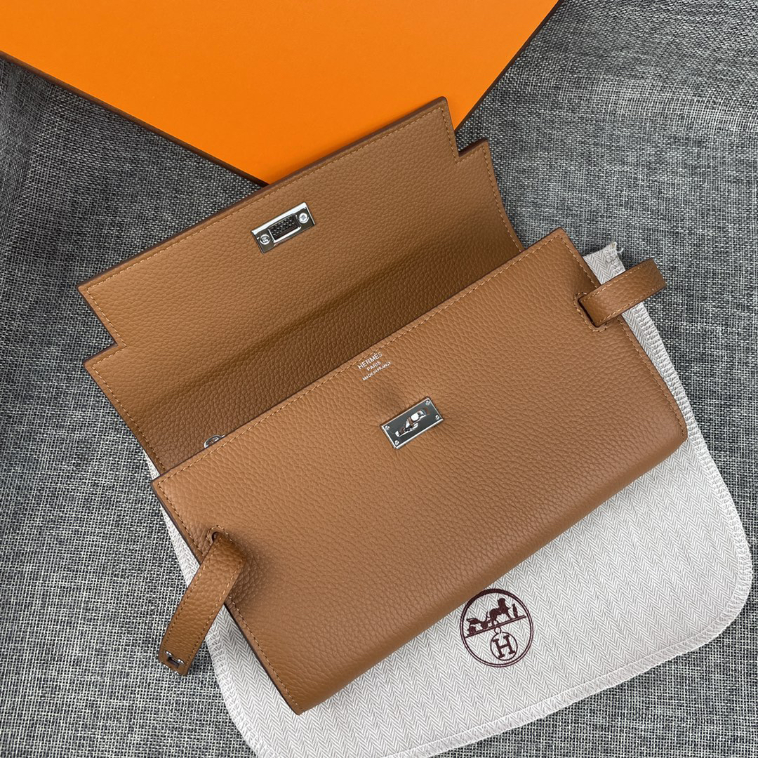 Hermès Kelly Top-Grain Leather Handbag - Image 5