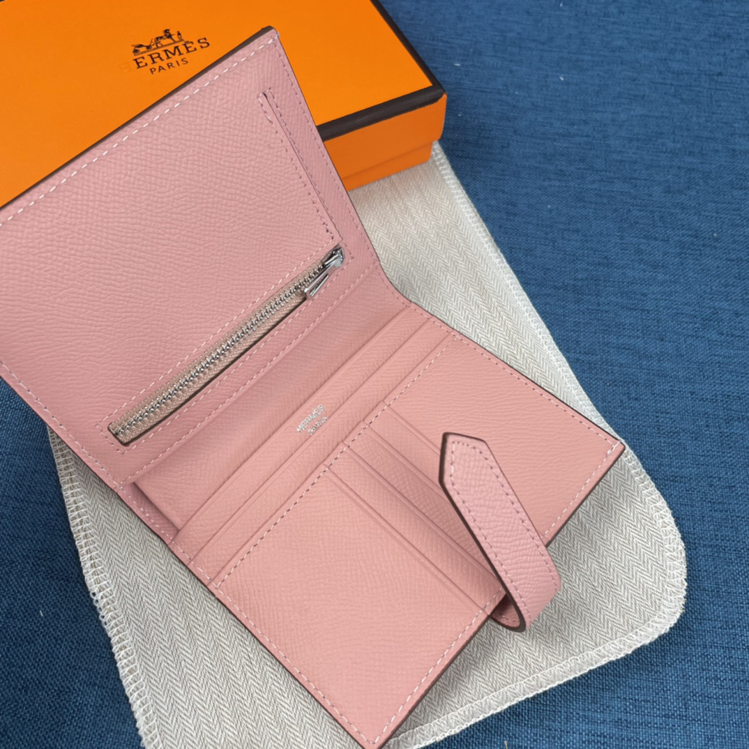 Hermes Vertical Palm-Grain Leather Wallet - Image 5