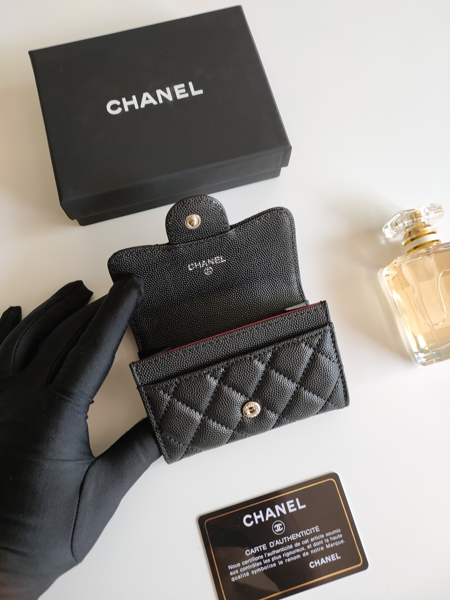 CHANEL Classic Flap Card Holder with Coin Purse - Image 5