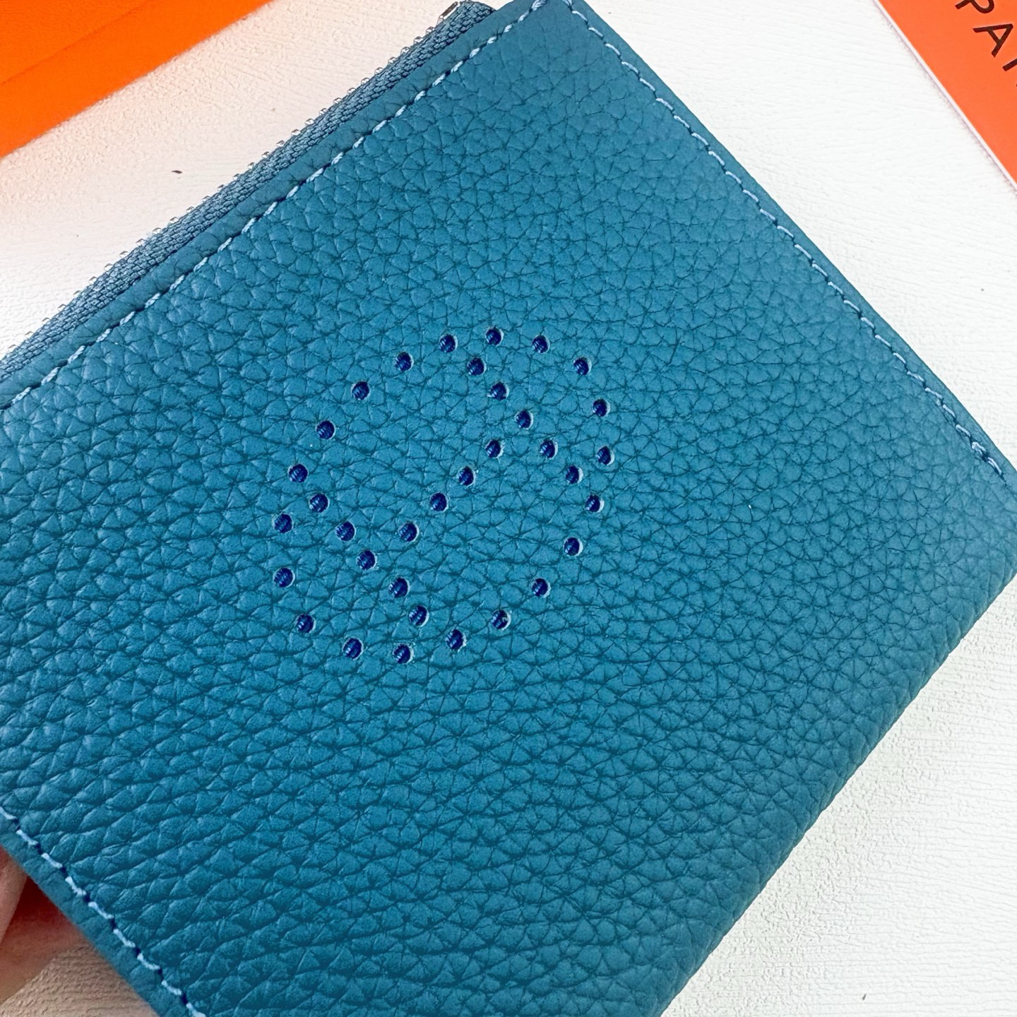 Hermes Silk'in Togo Leather Wallet - Image 5